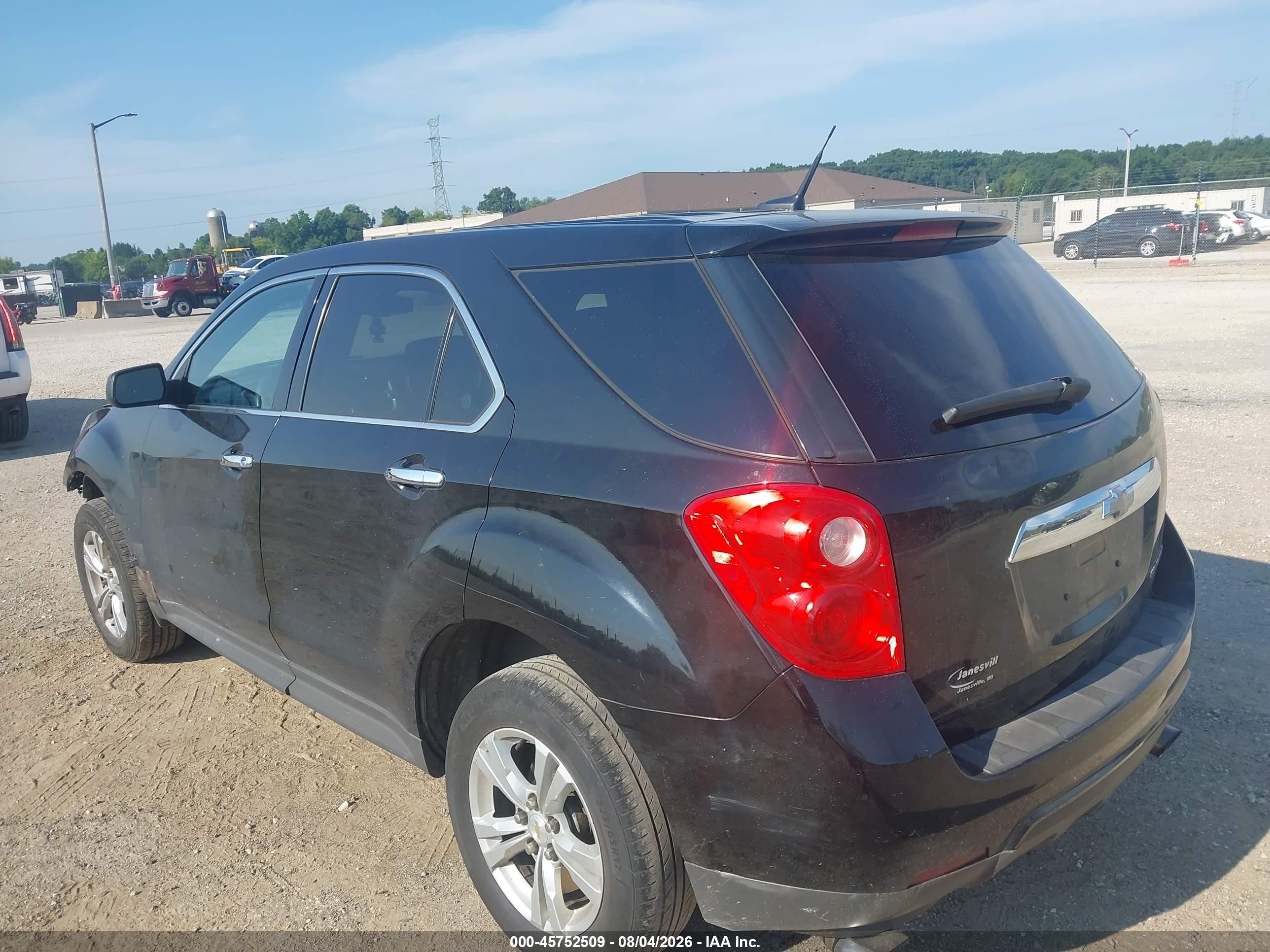 2010 Chevrolet Equinox Ls Black vin: 2CNALBEW1A6312577