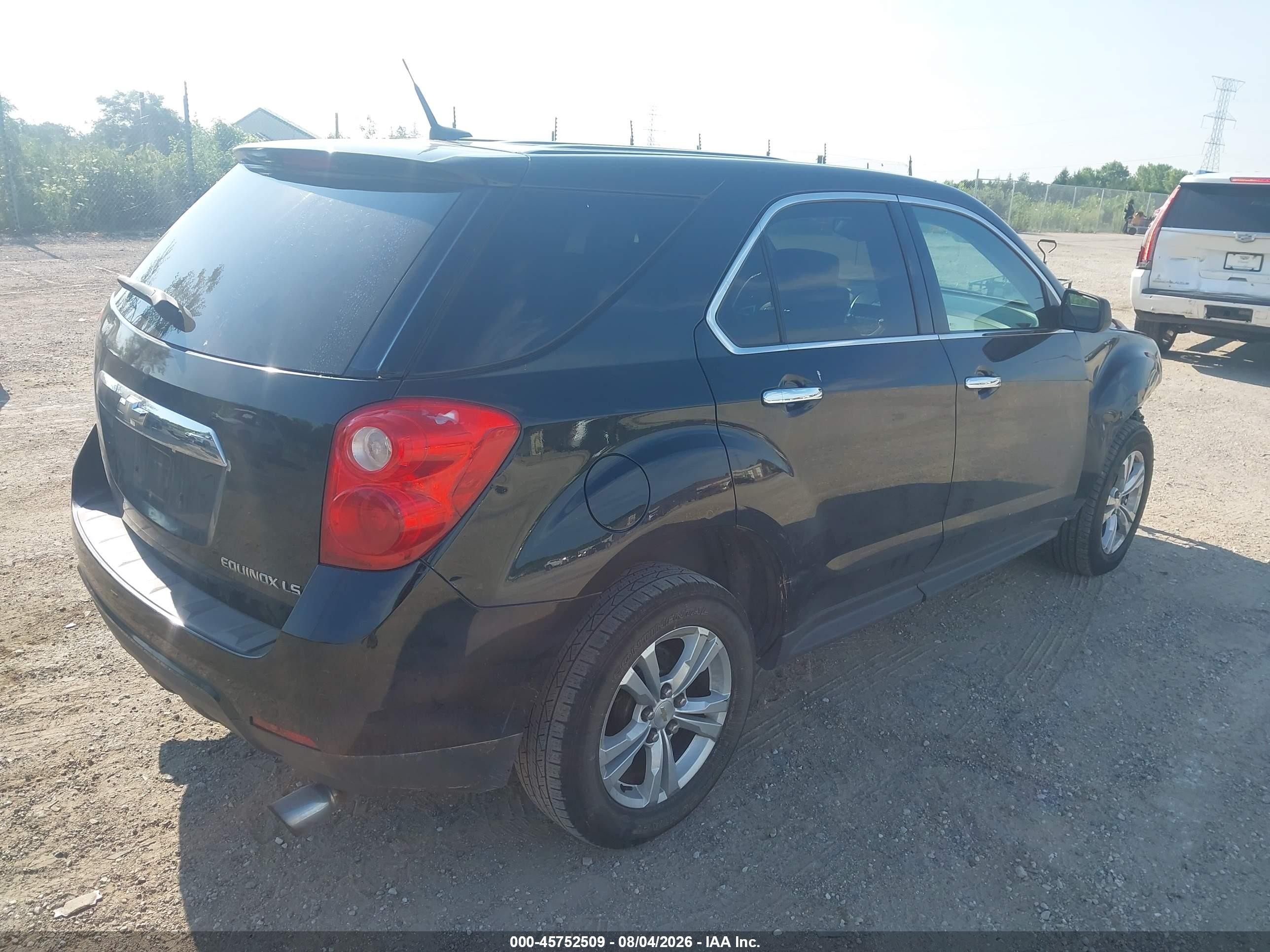 2010 Chevrolet Equinox Ls Black vin: 2CNALBEW1A6312577