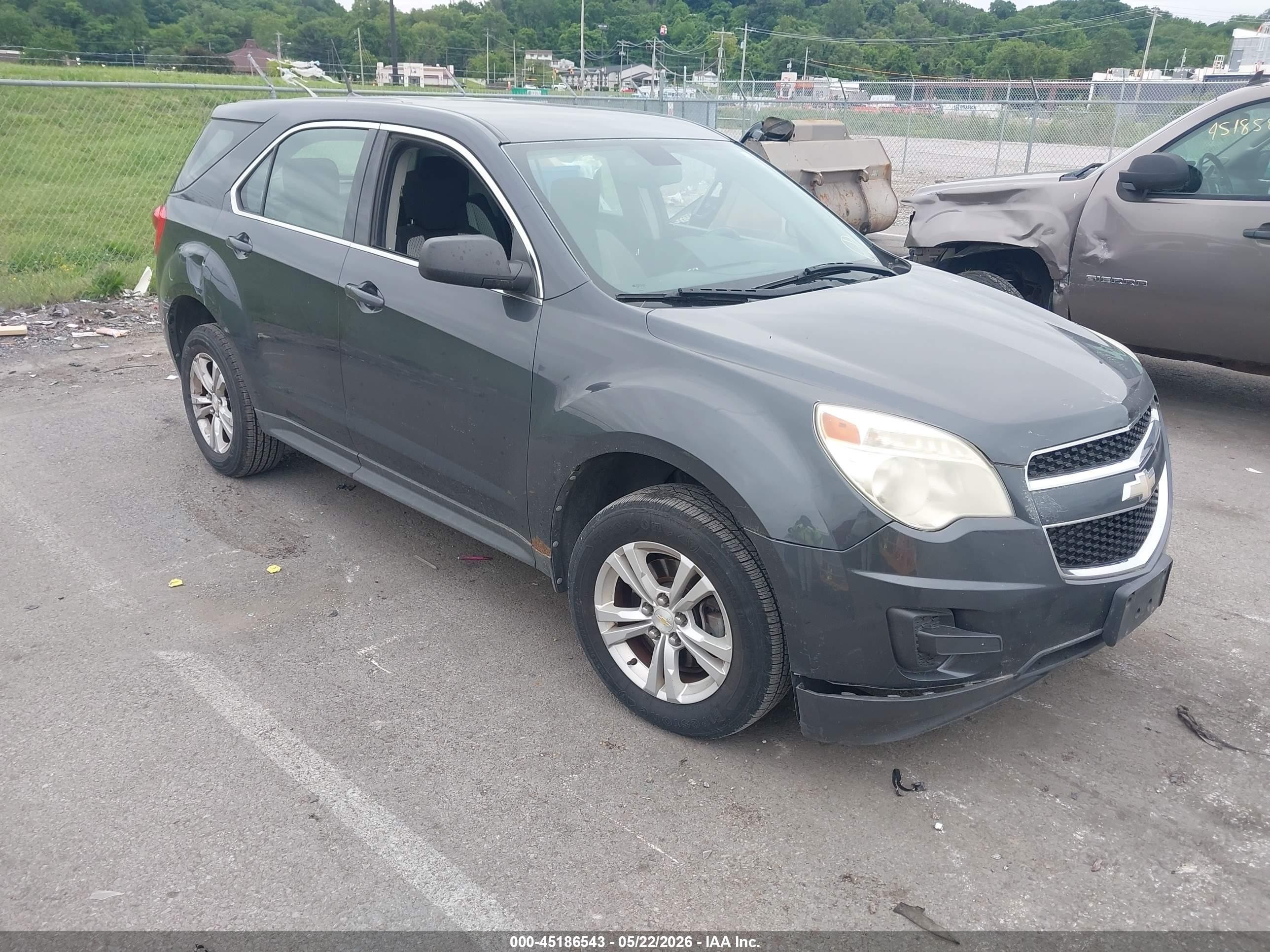 2010 Chevrolet Equinox Ls Gray vin: 2CNALBEW3A6315206