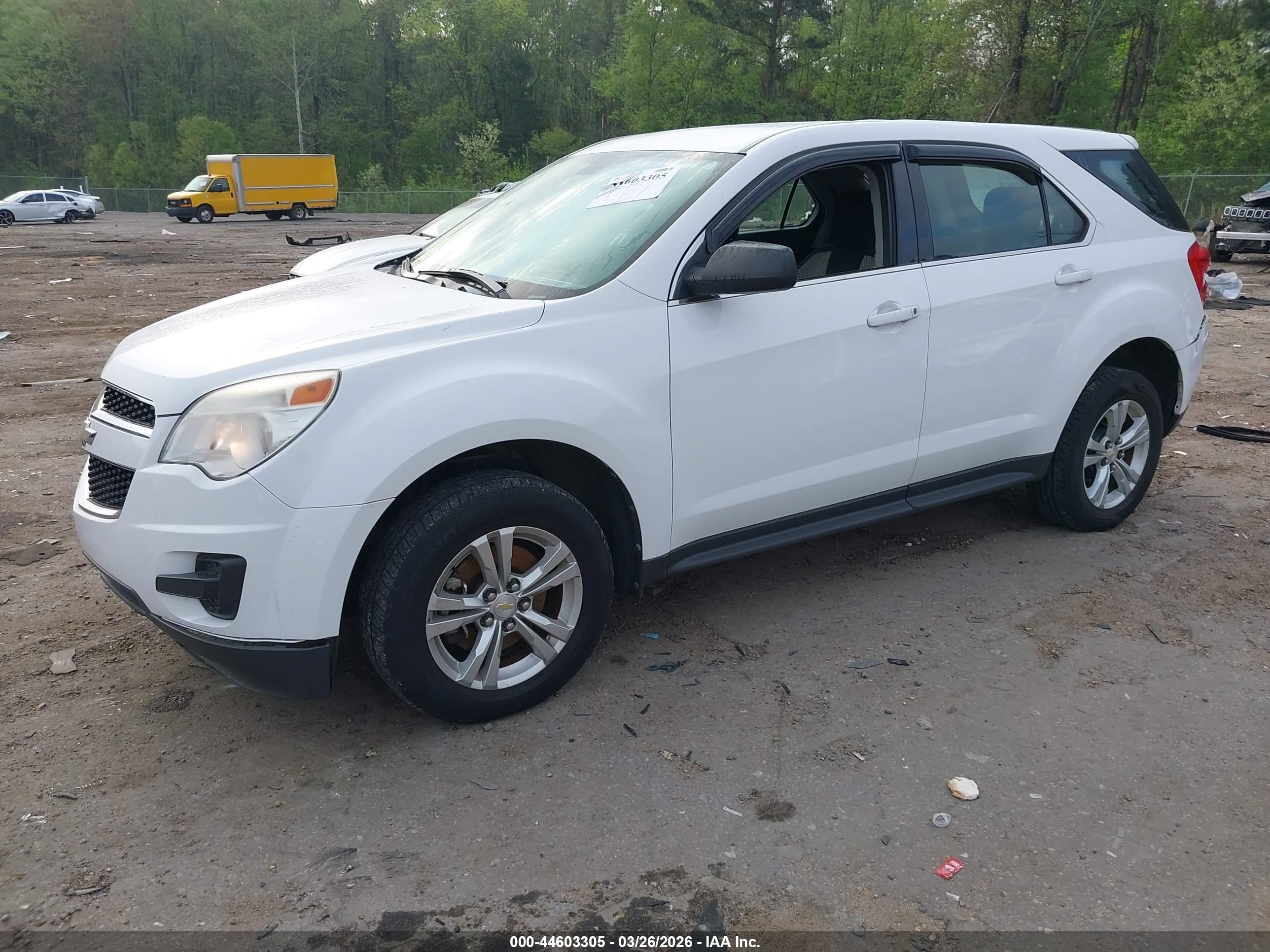 2010 Chevrolet Equinox Ls White vin: 2CNALBEW6A6255745