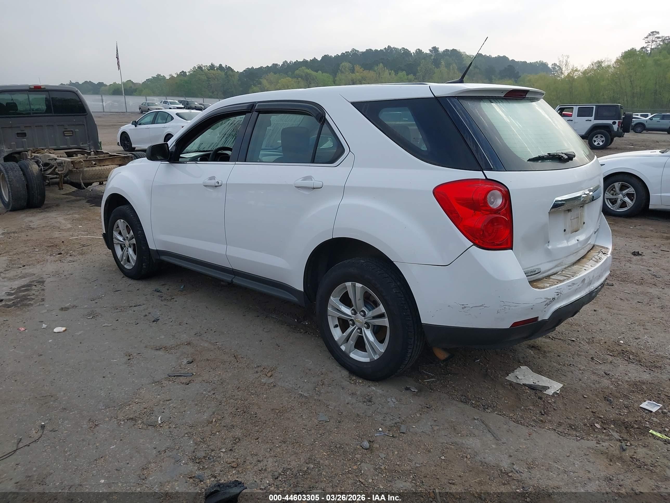 2010 Chevrolet Equinox Ls White vin: 2CNALBEW6A6255745