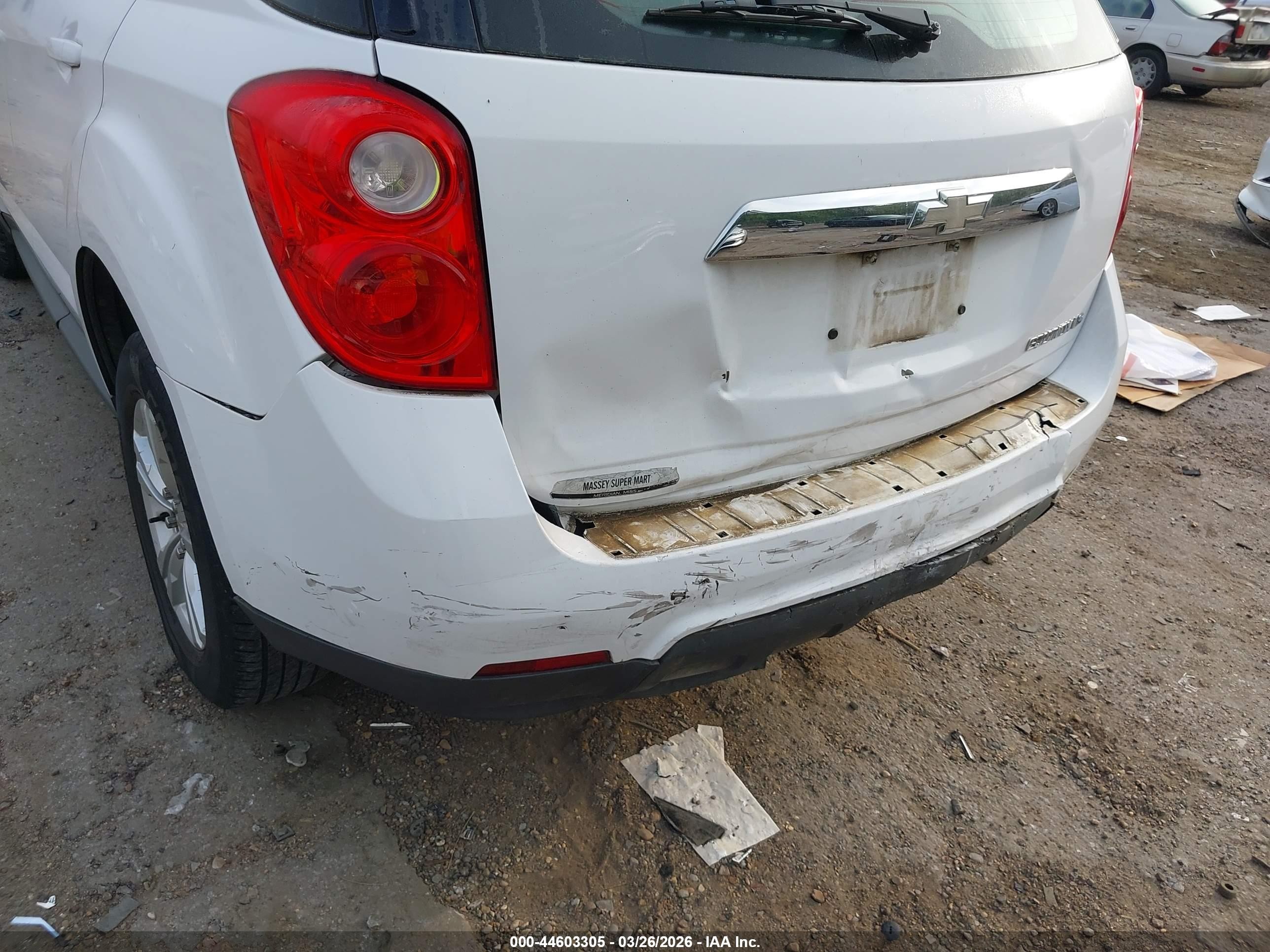 2010 Chevrolet Equinox Ls White vin: 2CNALBEW6A6255745