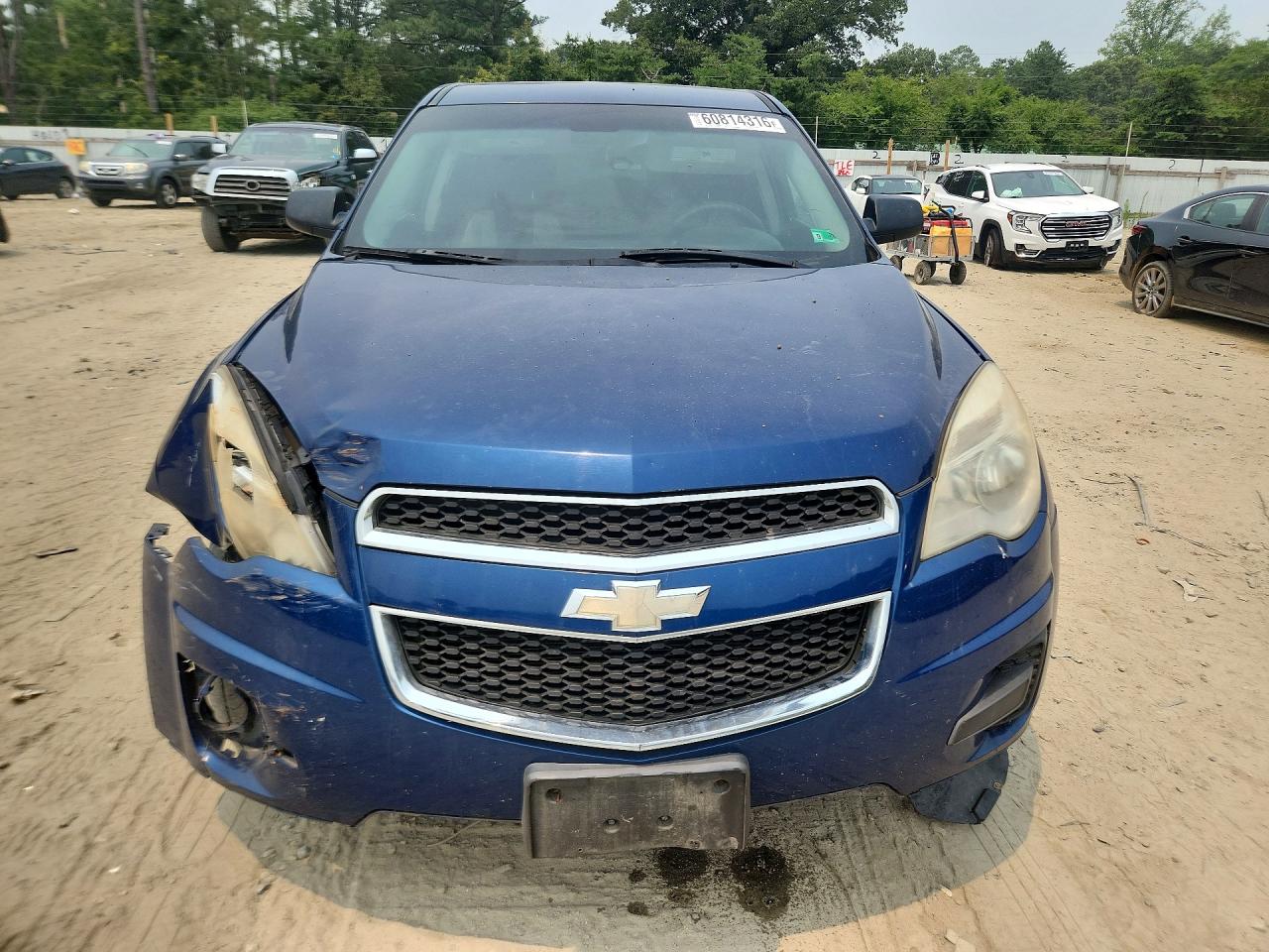 2010 Chevrolet Equinox Ls Blue vin: 2CNALBEW6A6406146