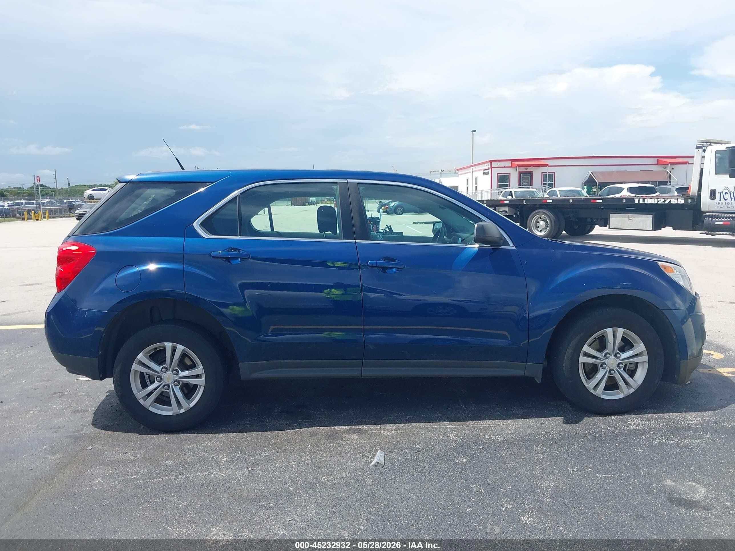 2010 Chevrolet Equinox Ls Blue vin: 2CNALBEW7A6333398