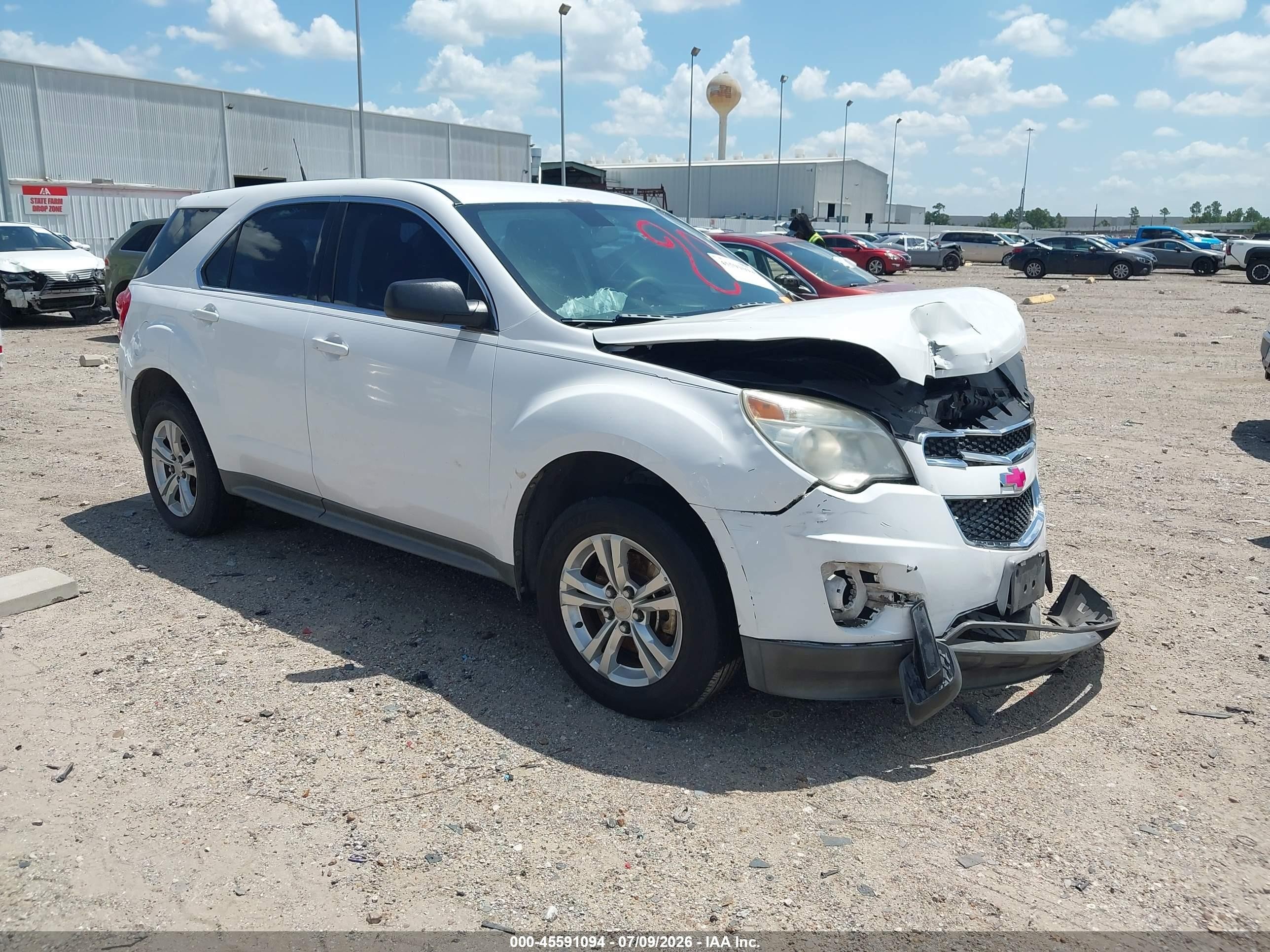 2010 Chevrolet Equinox Ls Белый vin: 2CNALBEW7A6402820