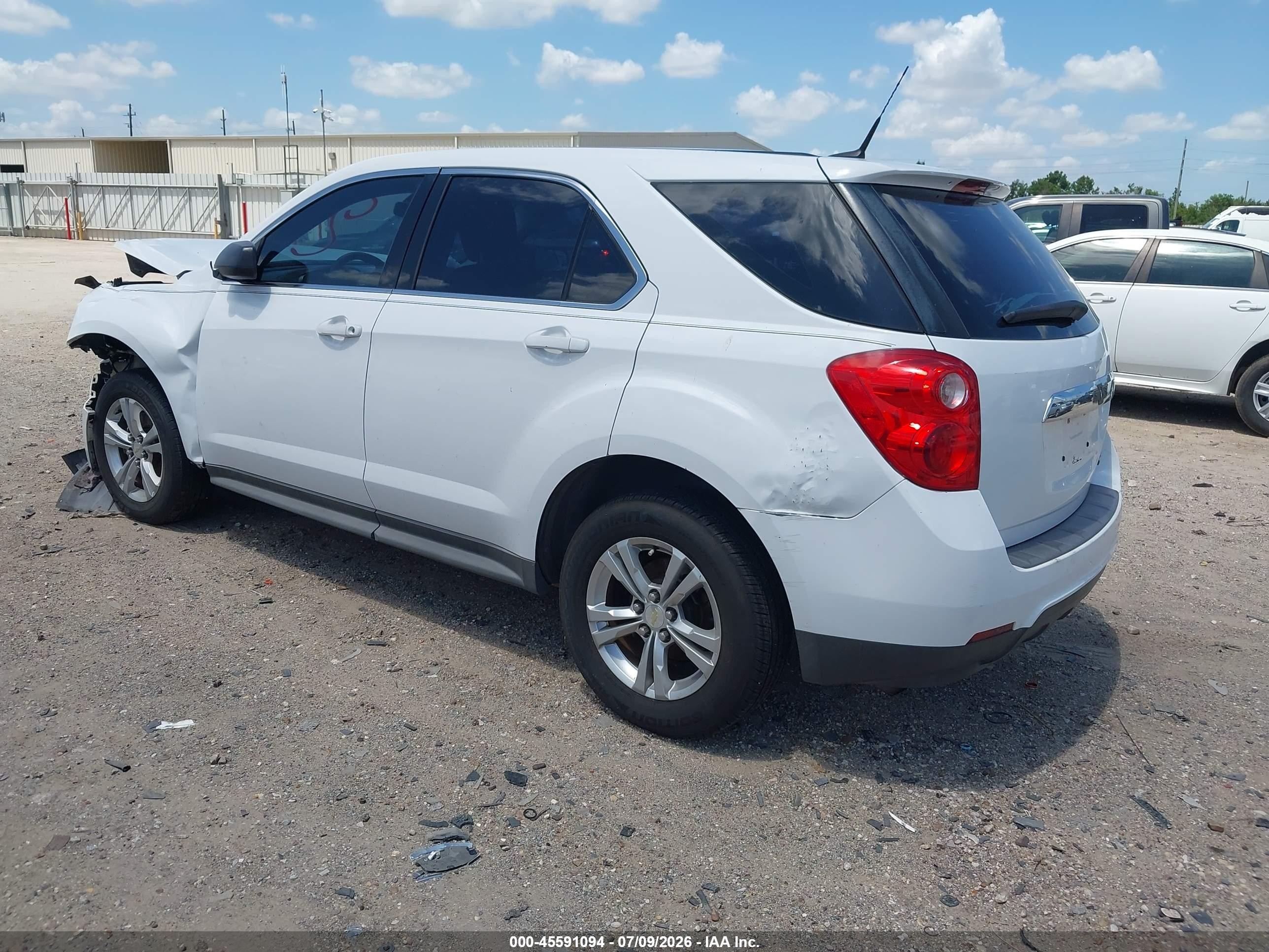 2010 Chevrolet Equinox Ls White vin: 2CNALBEW7A6402820
