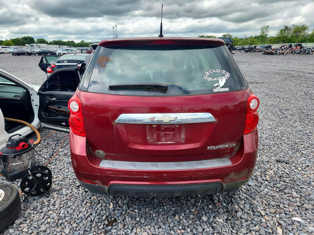 2010 Chevrolet Equinox Ls Red vin: 2CNALBEW8A6209558