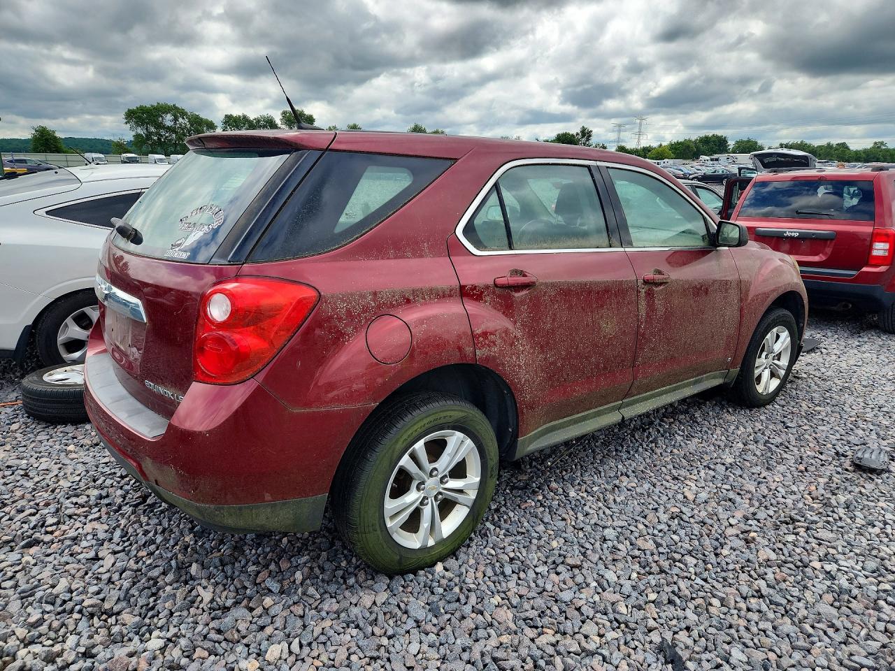 2010 Chevrolet Equinox Ls Red vin: 2CNALBEW8A6209558