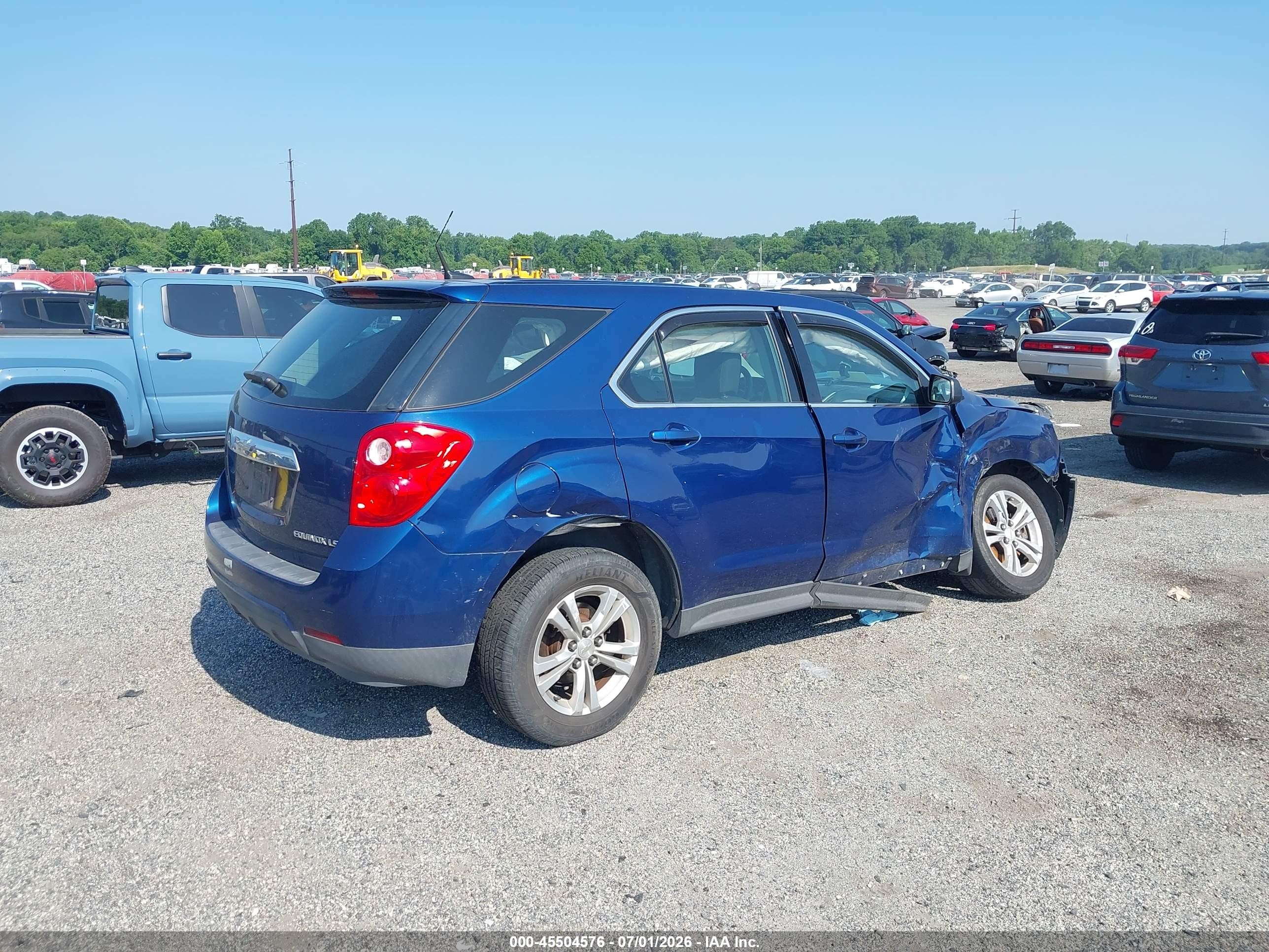 2010 Chevrolet Equinox Ls Синий vin: 2CNALBEW8A6319848