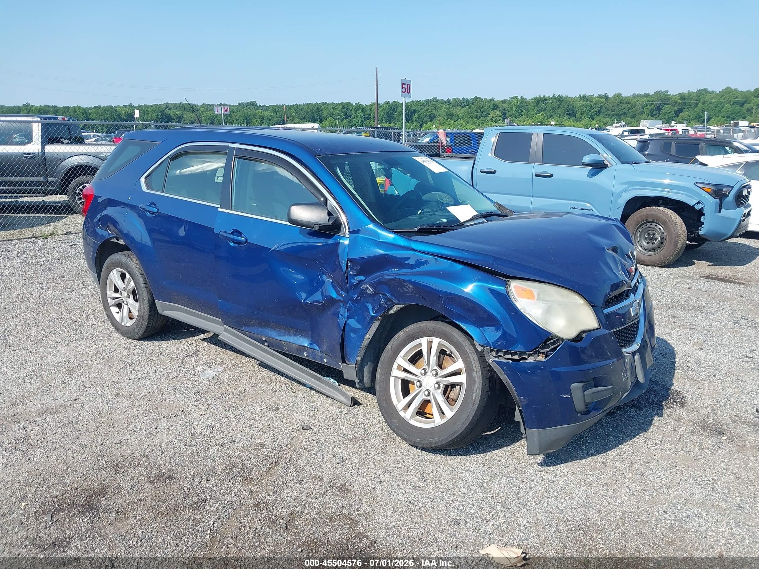 2010 Chevrolet Equinox Ls Синий vin: 2CNALBEW8A6319848