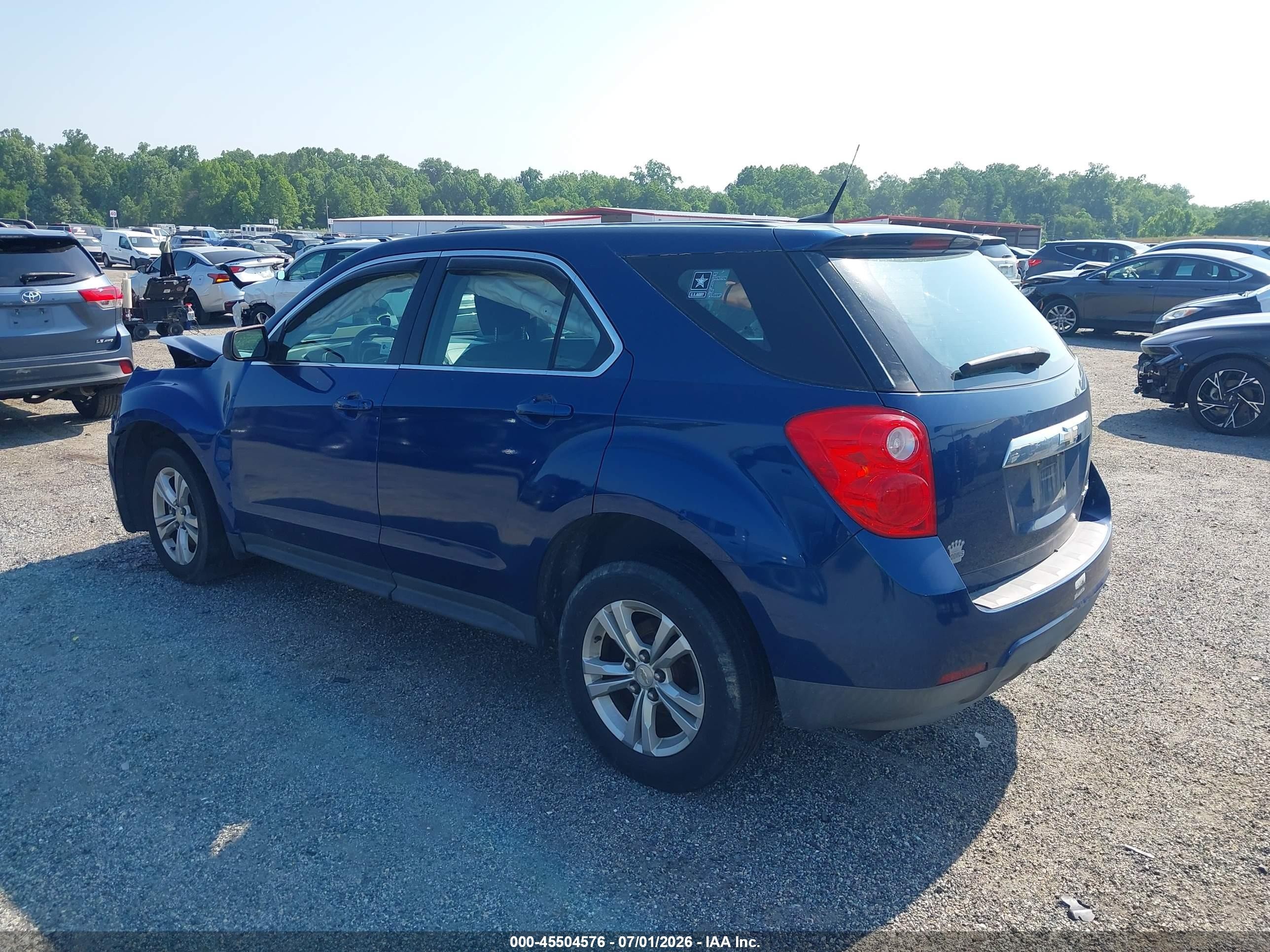2010 Chevrolet Equinox Ls Синий vin: 2CNALBEW8A6319848