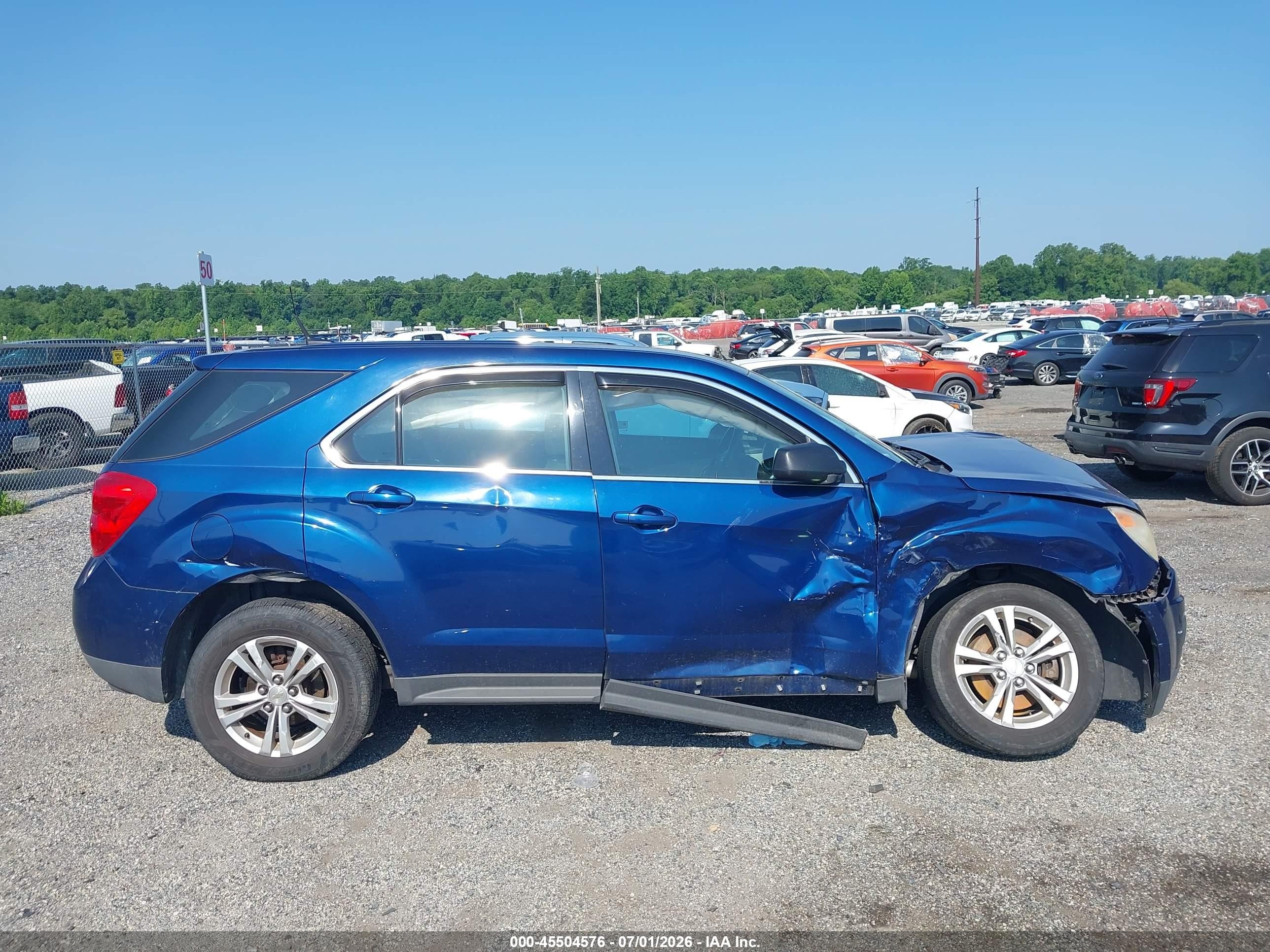 2010 Chevrolet Equinox Ls Синий vin: 2CNALBEW8A6319848