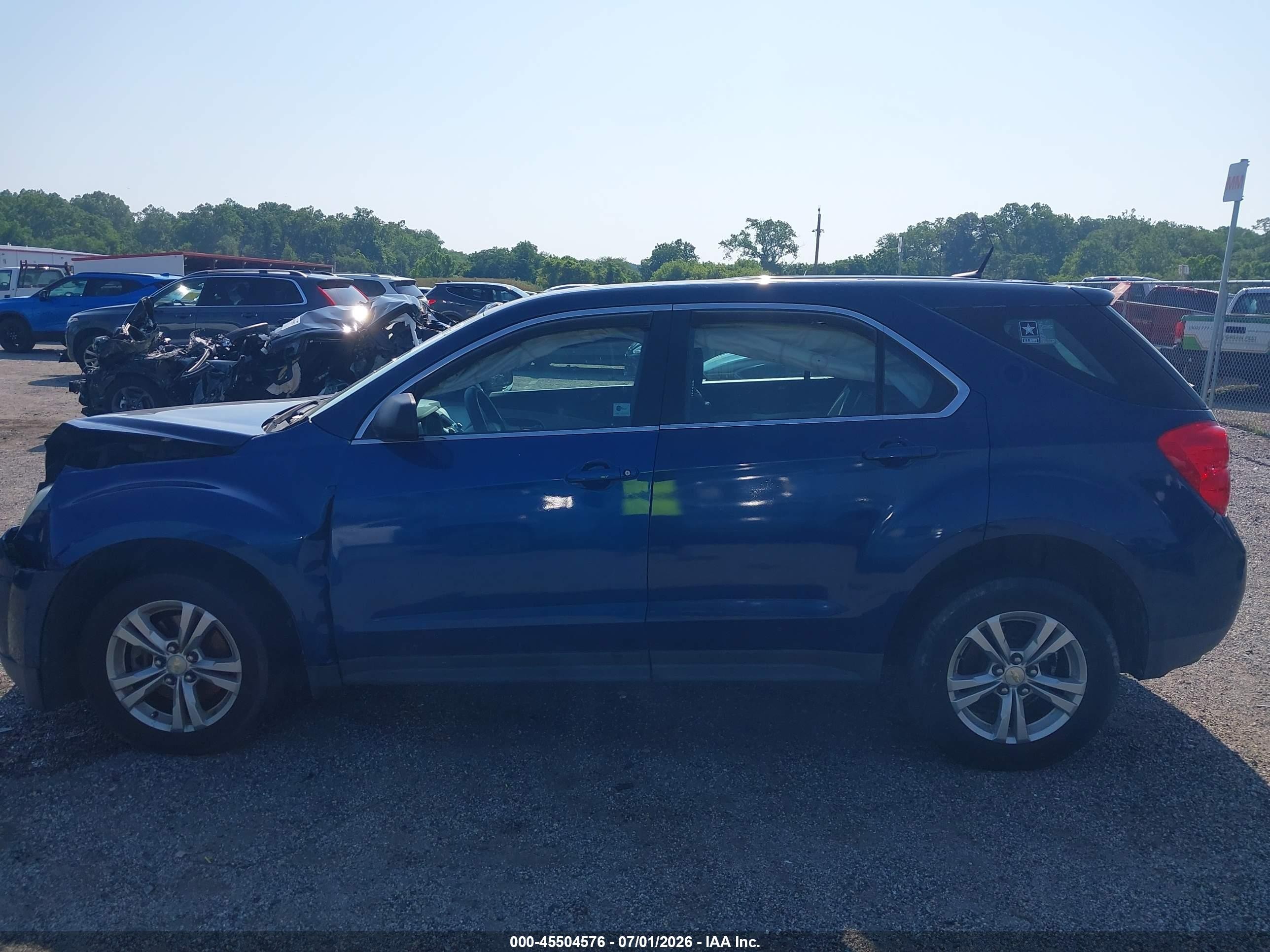 2010 Chevrolet Equinox Ls Синий vin: 2CNALBEW8A6319848