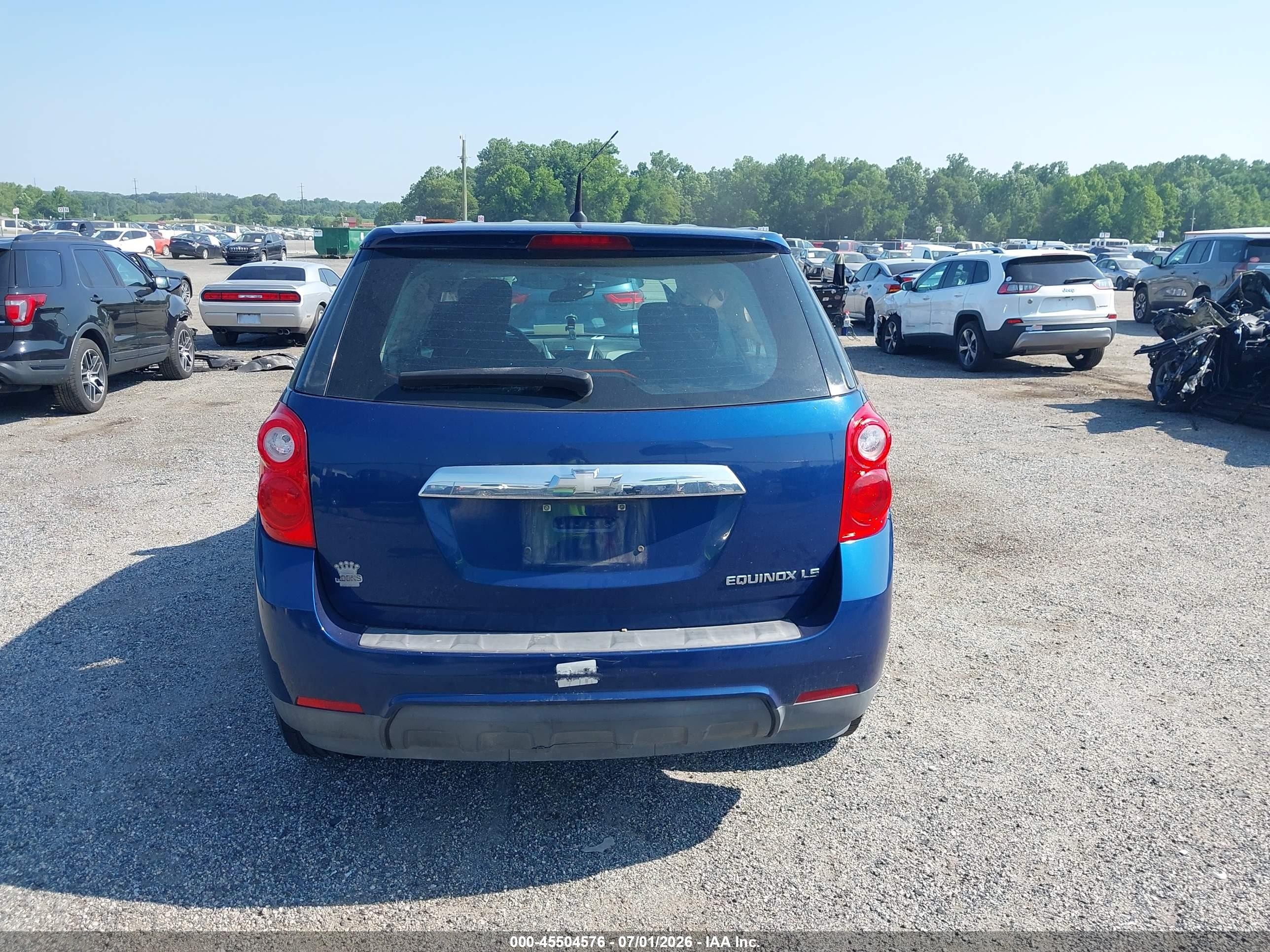 2010 Chevrolet Equinox Ls Синий vin: 2CNALBEW8A6319848