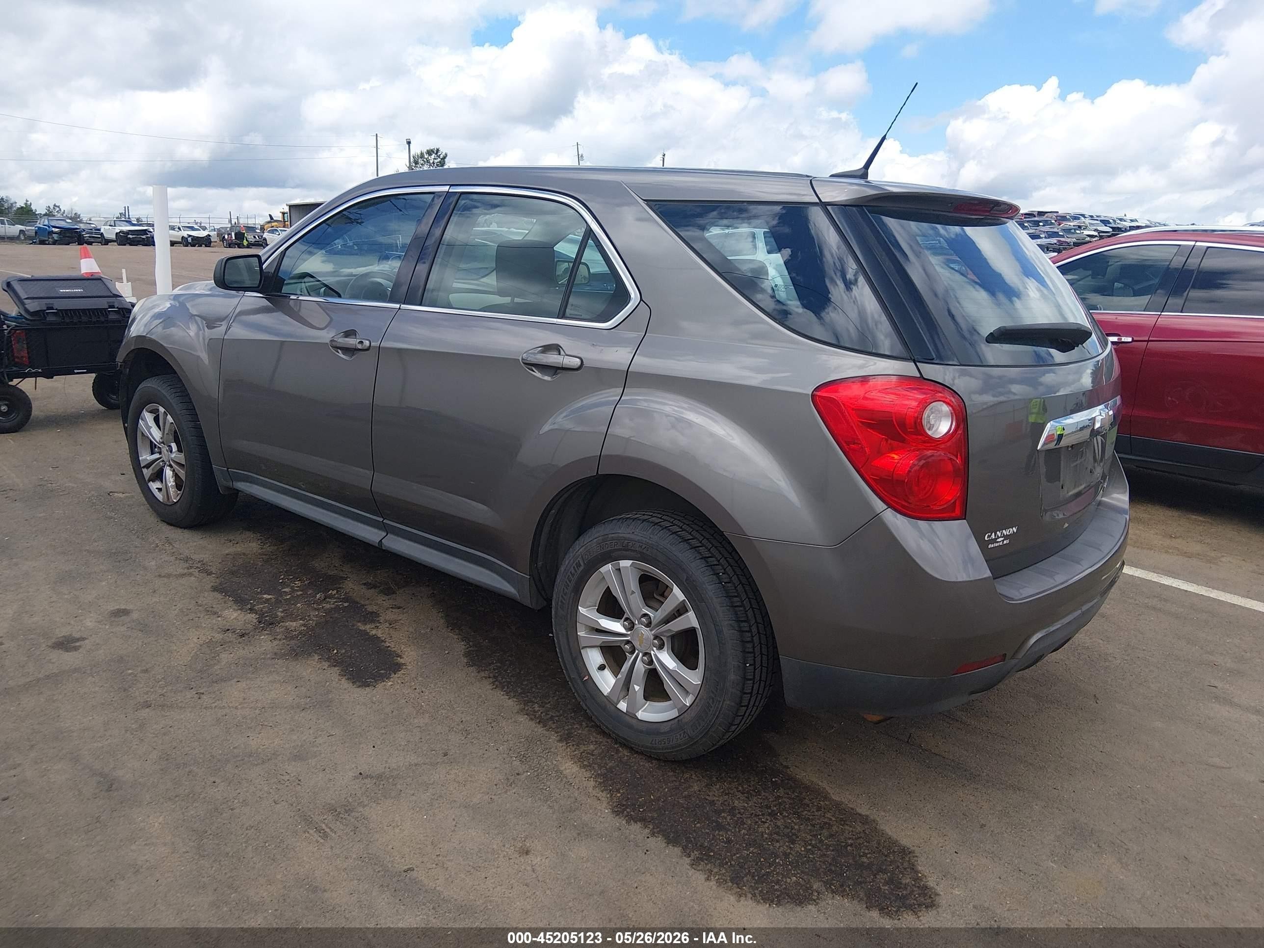 2010 Chevrolet Equinox Ls Gray vin: 2CNALBEW8A6388913