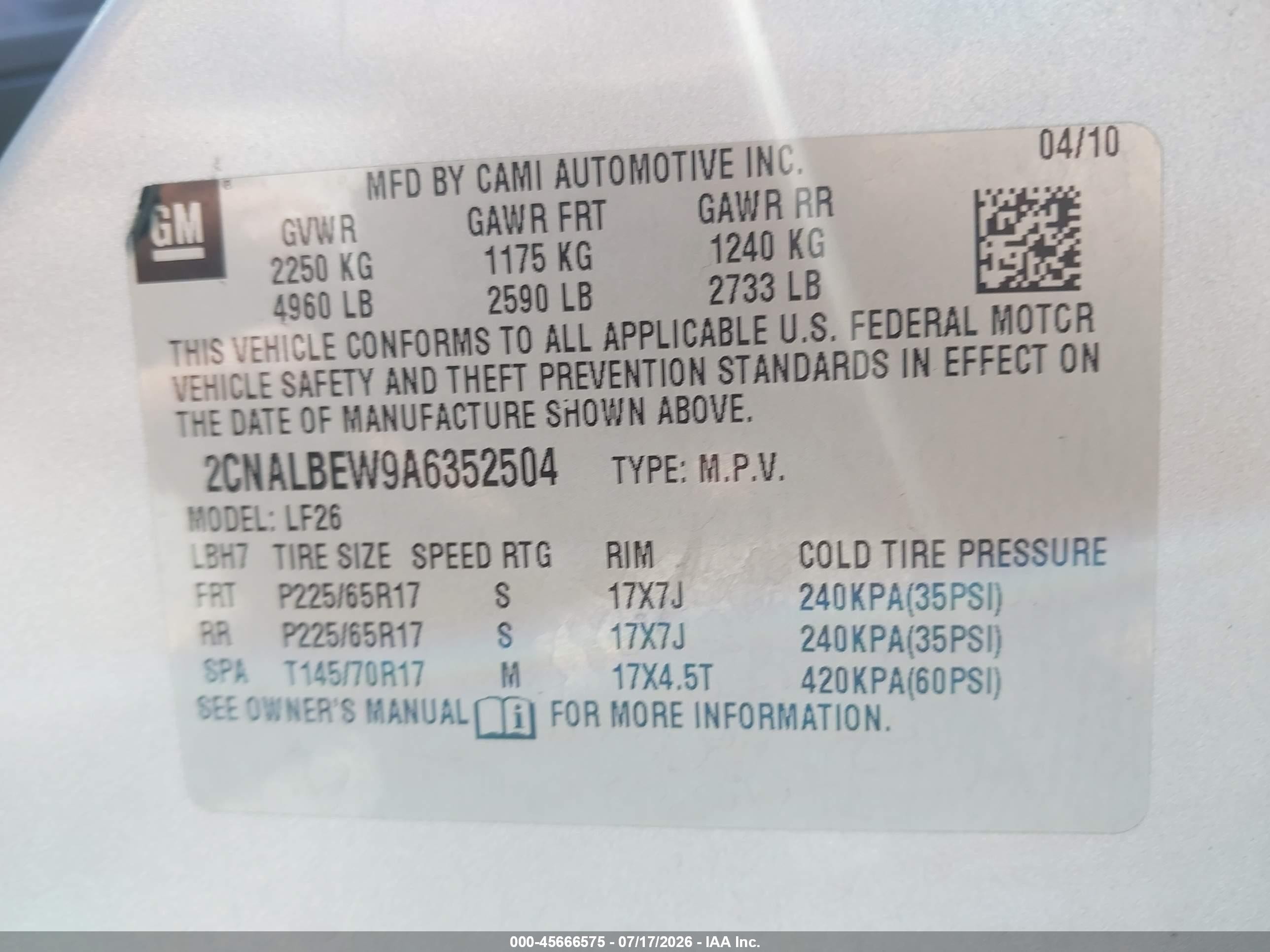 2010 Chevrolet Equinox Ls Silver vin: 2CNALBEW9A6352504