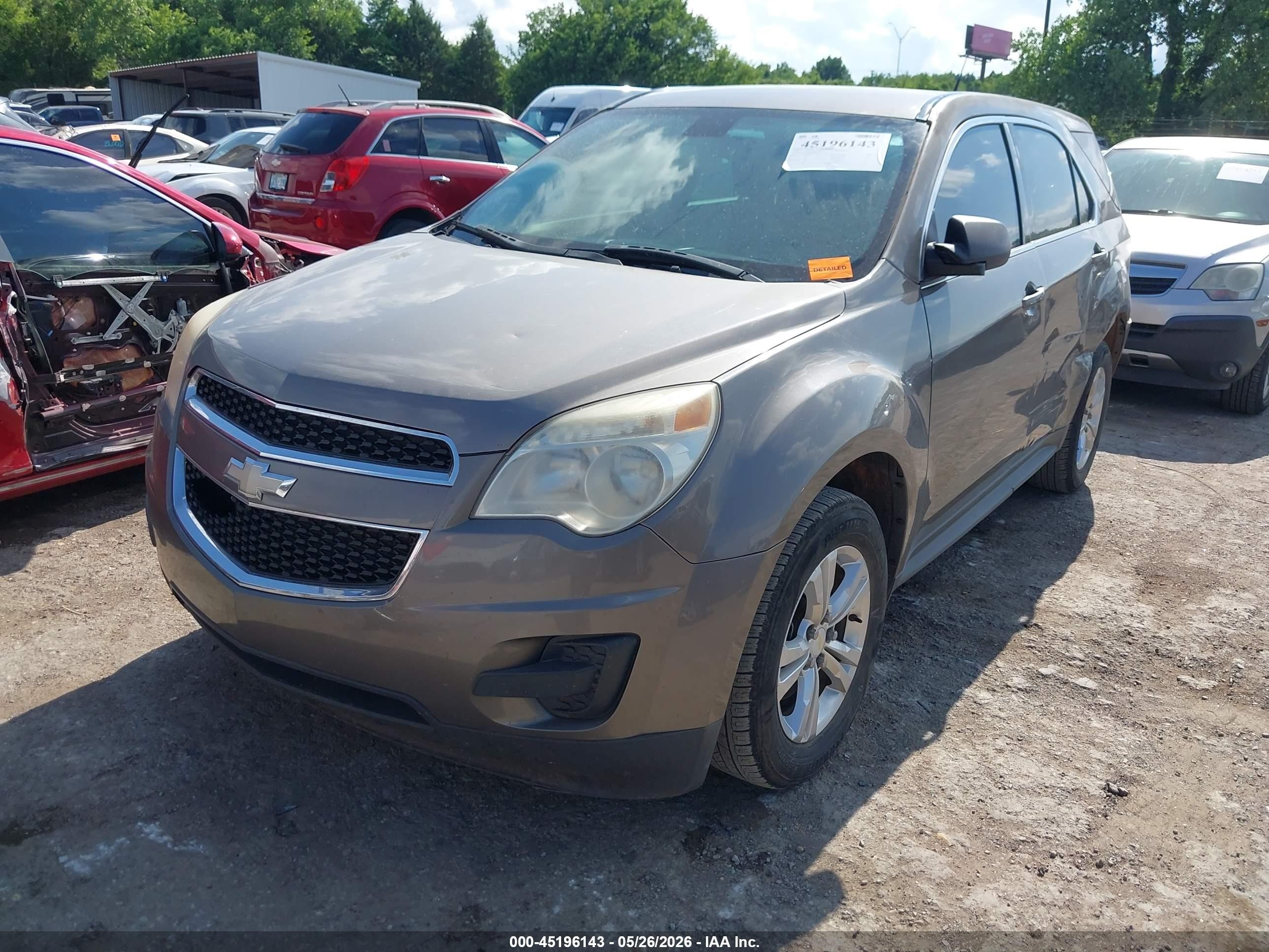 2010 Chevrolet Equinox Ls Gray vin: 2CNALBEW9A6382585