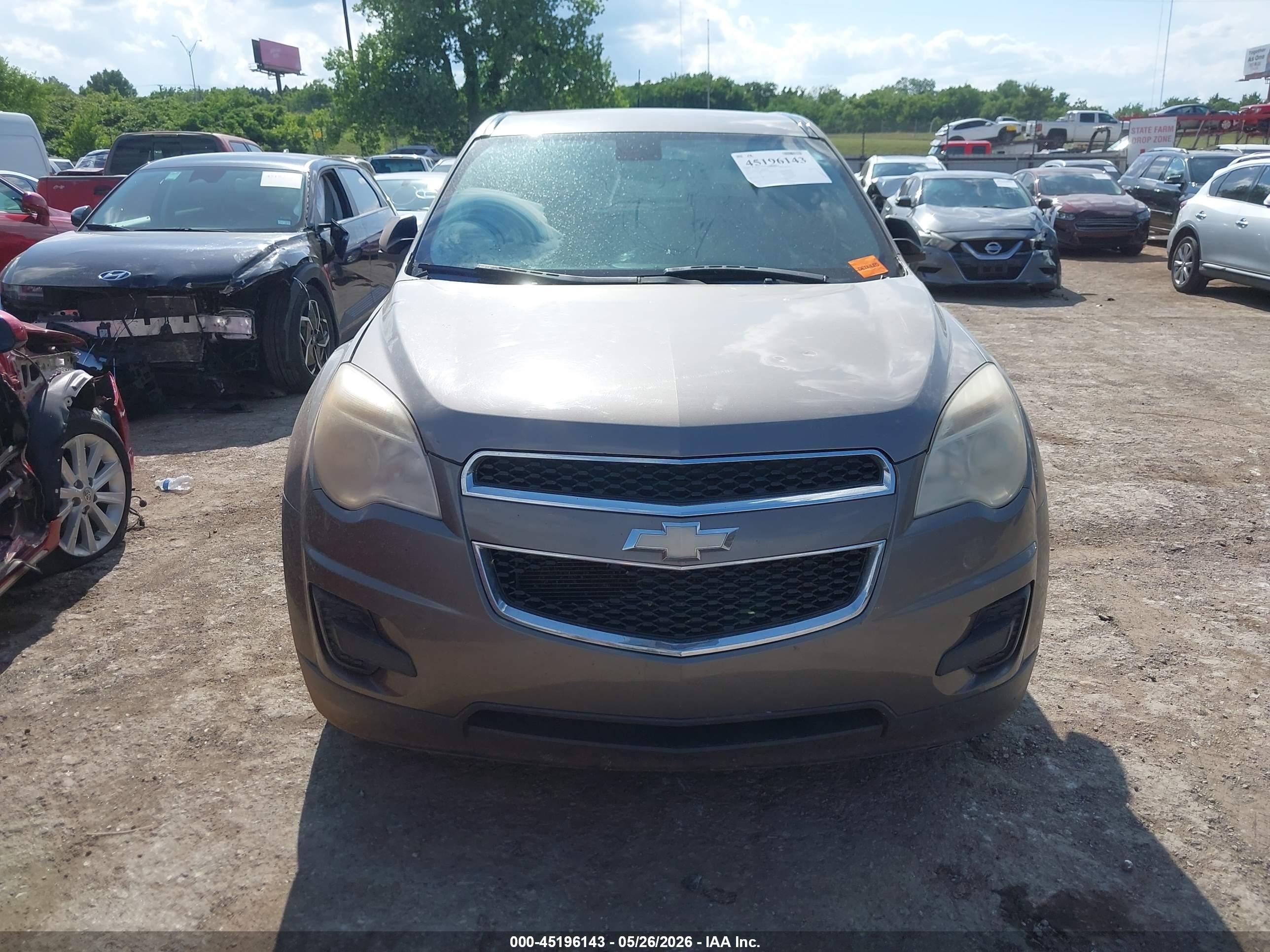 2010 Chevrolet Equinox Ls Gray vin: 2CNALBEW9A6382585