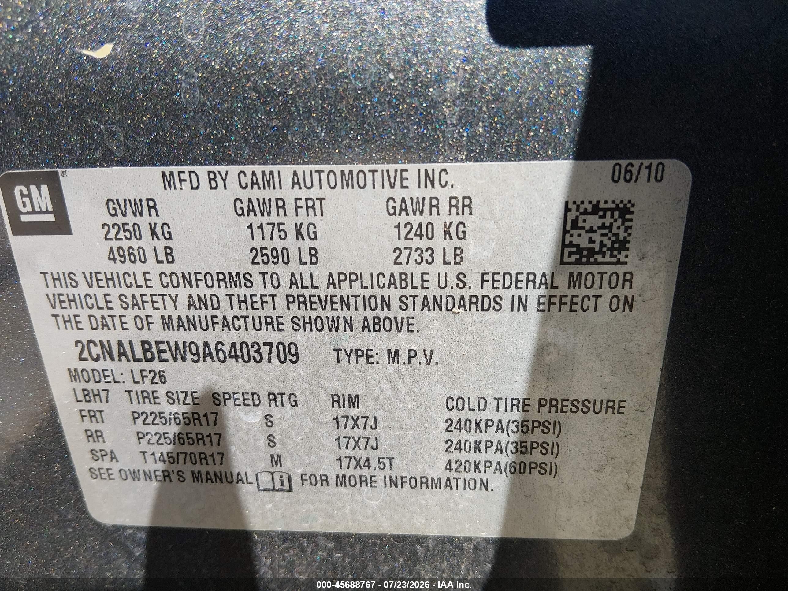 2010 Chevrolet Equinox Ls Серебряный vin: 2CNALBEW9A6403709