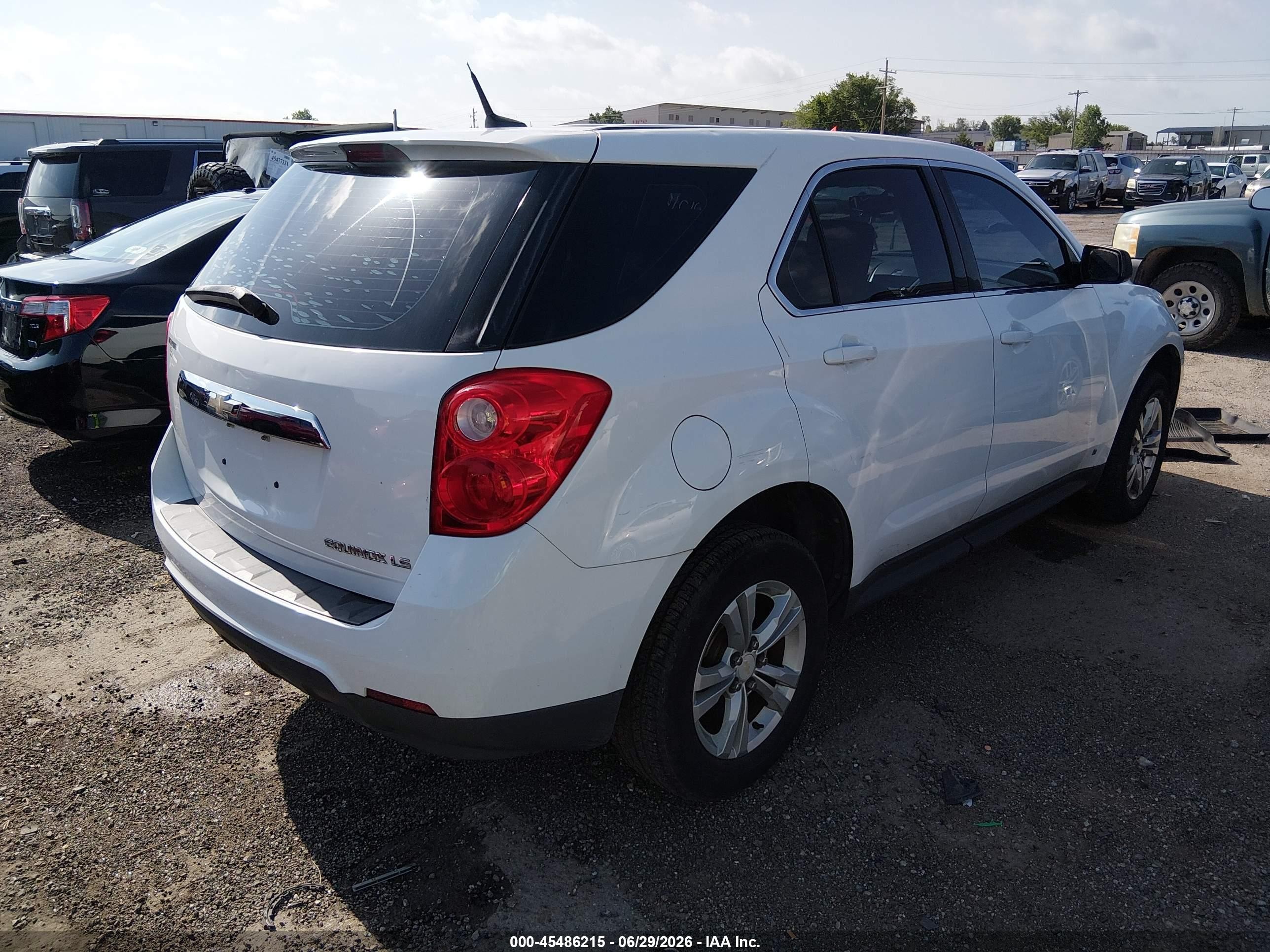 2010 Chevrolet Equinox Ls White vin: 2CNALBEWXA6211456