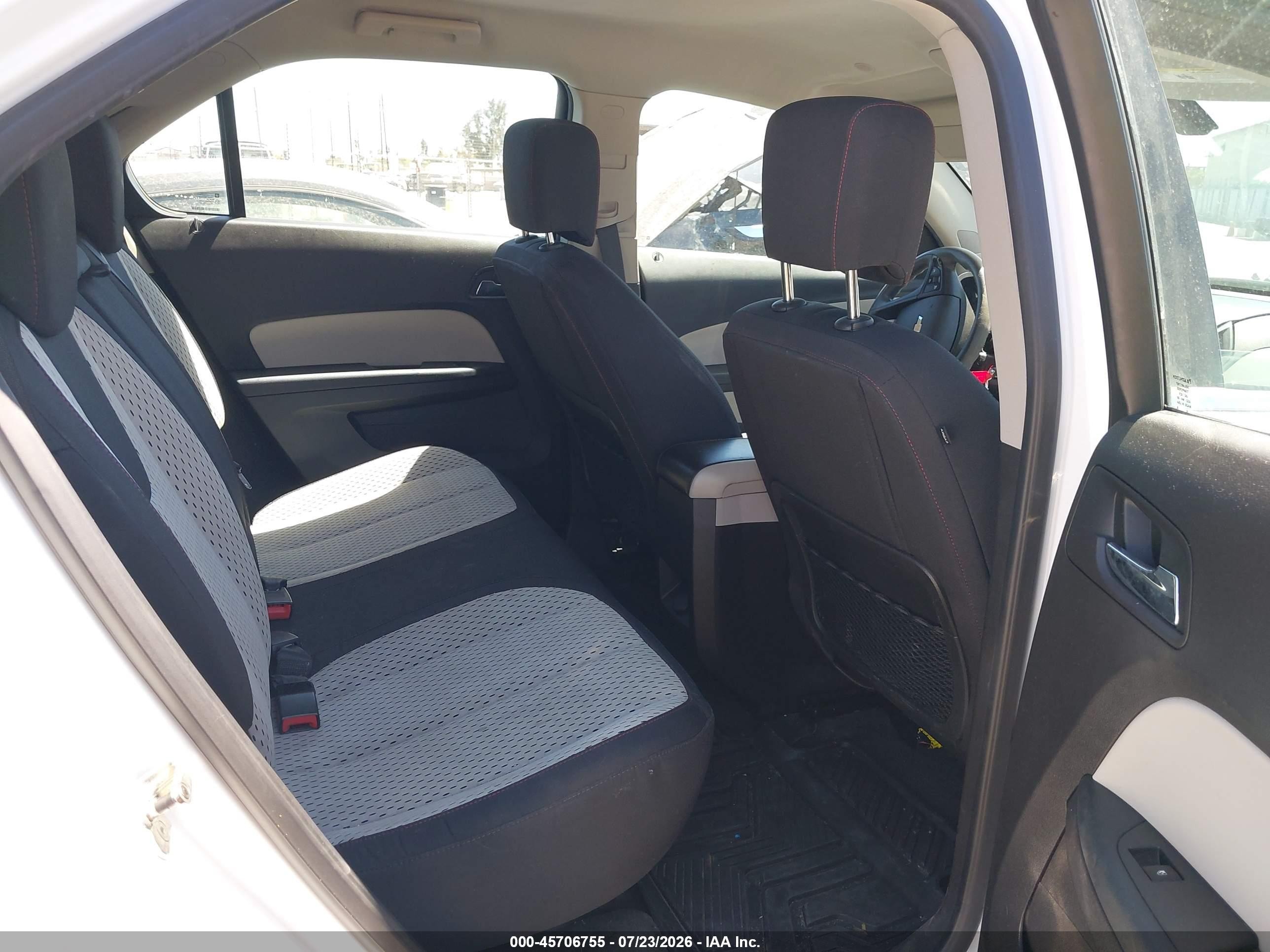2010 Chevrolet Equinox Ls White vin: 2CNALBEWXA6255537
