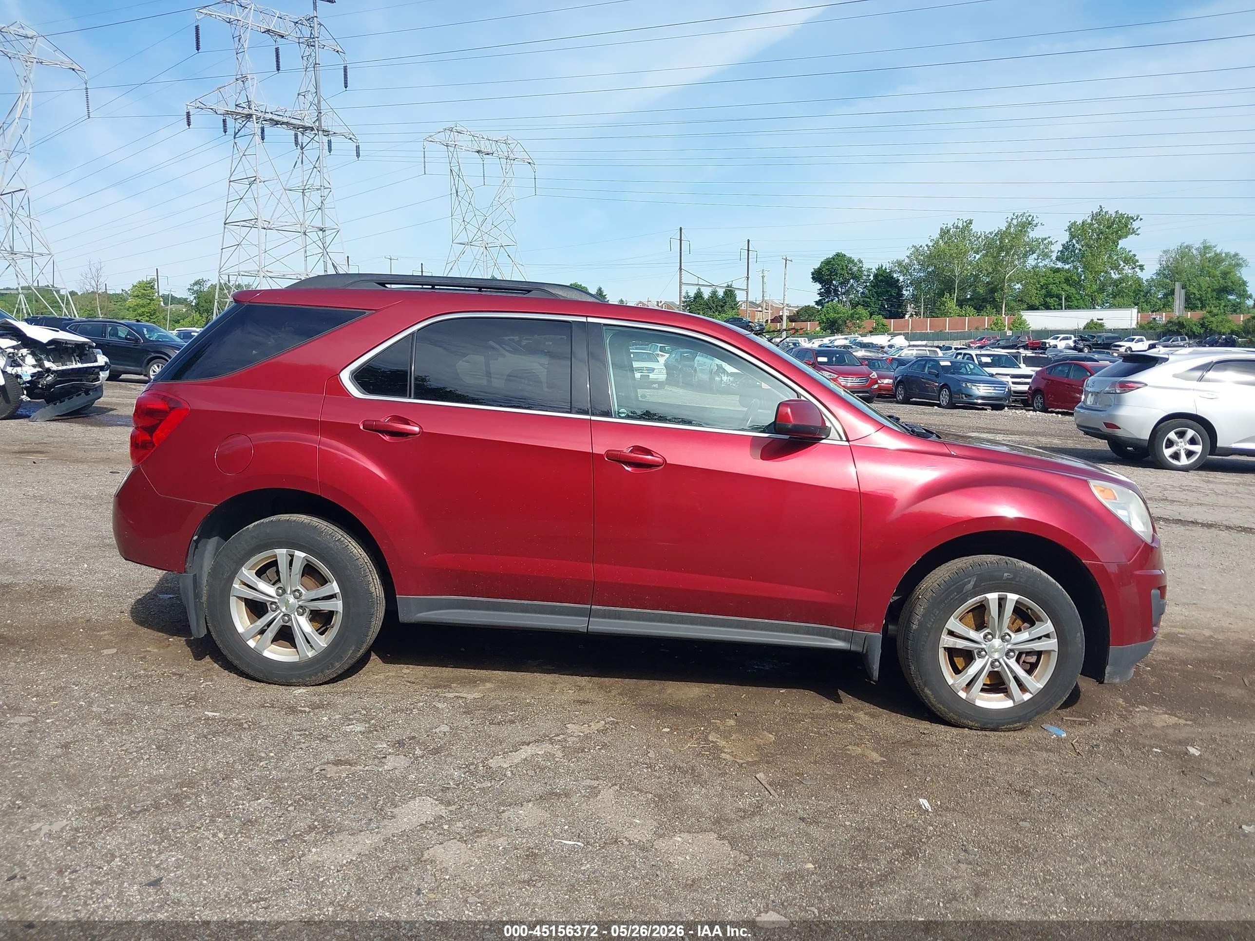 2011 Chevrolet Equinox 1lt Burgundy vin: 2CNALDEC2B6204004