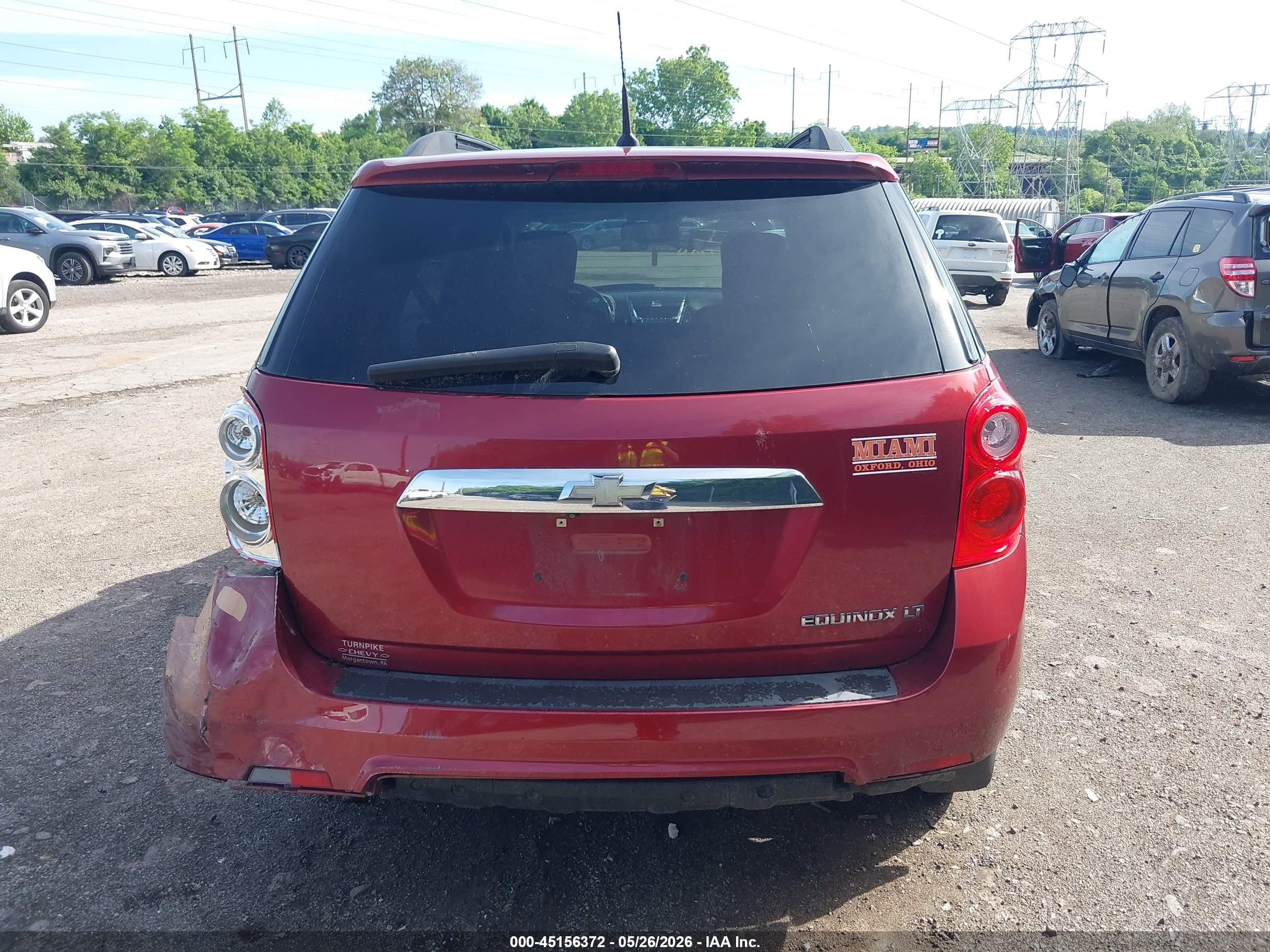 2011 Chevrolet Equinox 1lt Burgundy vin: 2CNALDEC2B6204004