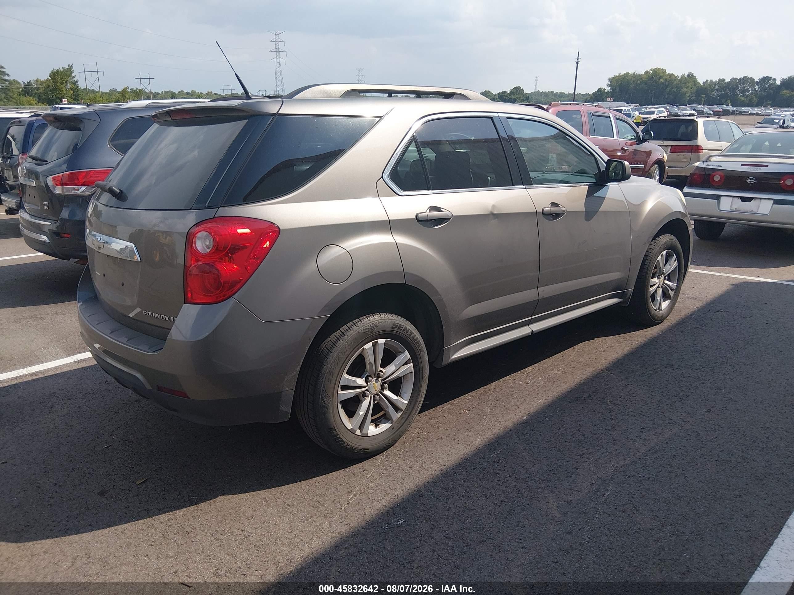 2011 Chevrolet Equinox Lt W/1lt Gray vin: 2CNALDEC2B6407278