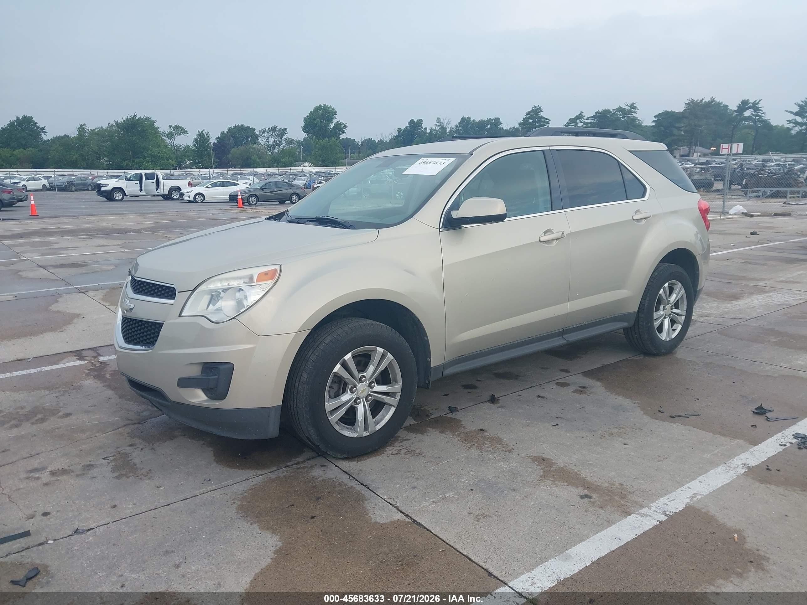 2011 Chevrolet Equinox Lt W/1lt Tan vin: 2CNALDEC3B6251574