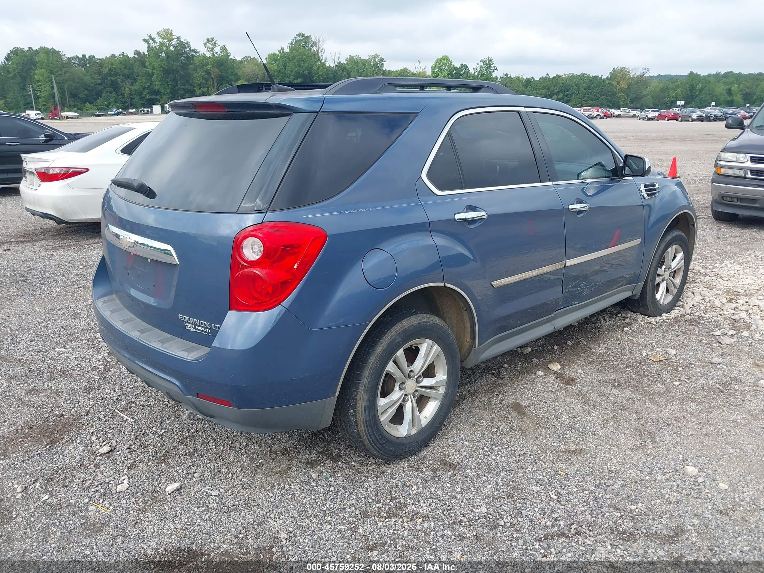2011 Chevrolet Equinox Lt W/1lt Blue vin: 2CNALDEC3B6402199