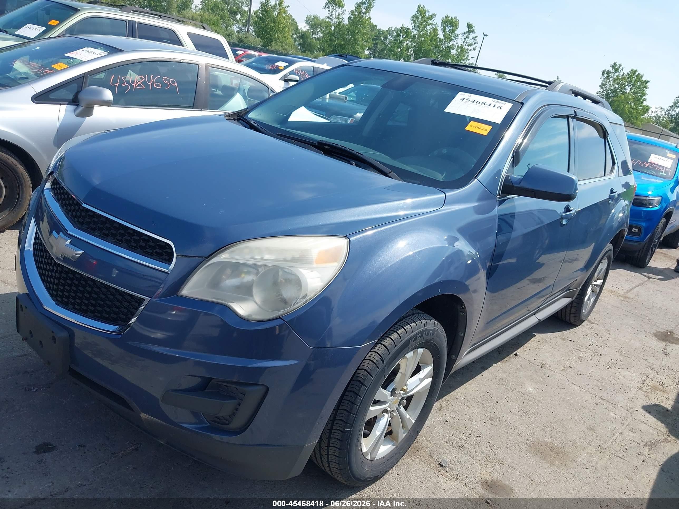 2011 Chevrolet Equinox 1lt Blue vin: 2CNALDEC3B6423263