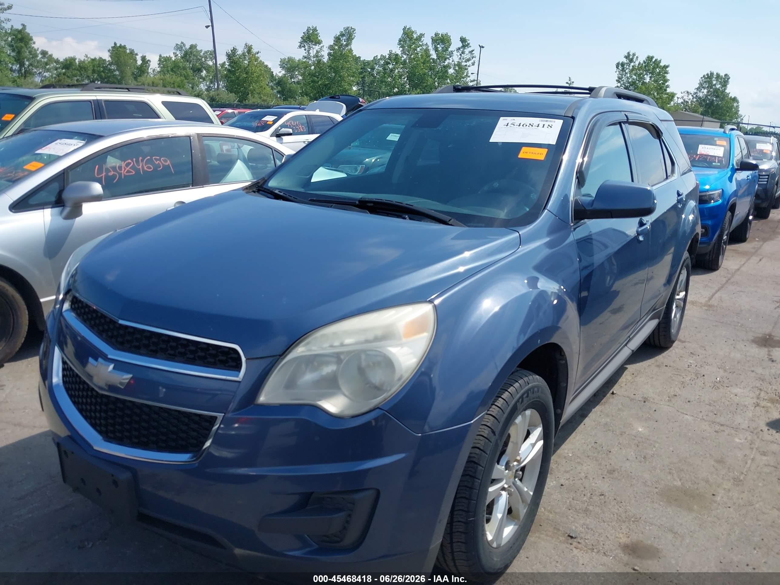 2011 Chevrolet Equinox 1lt Blue vin: 2CNALDEC3B6423263