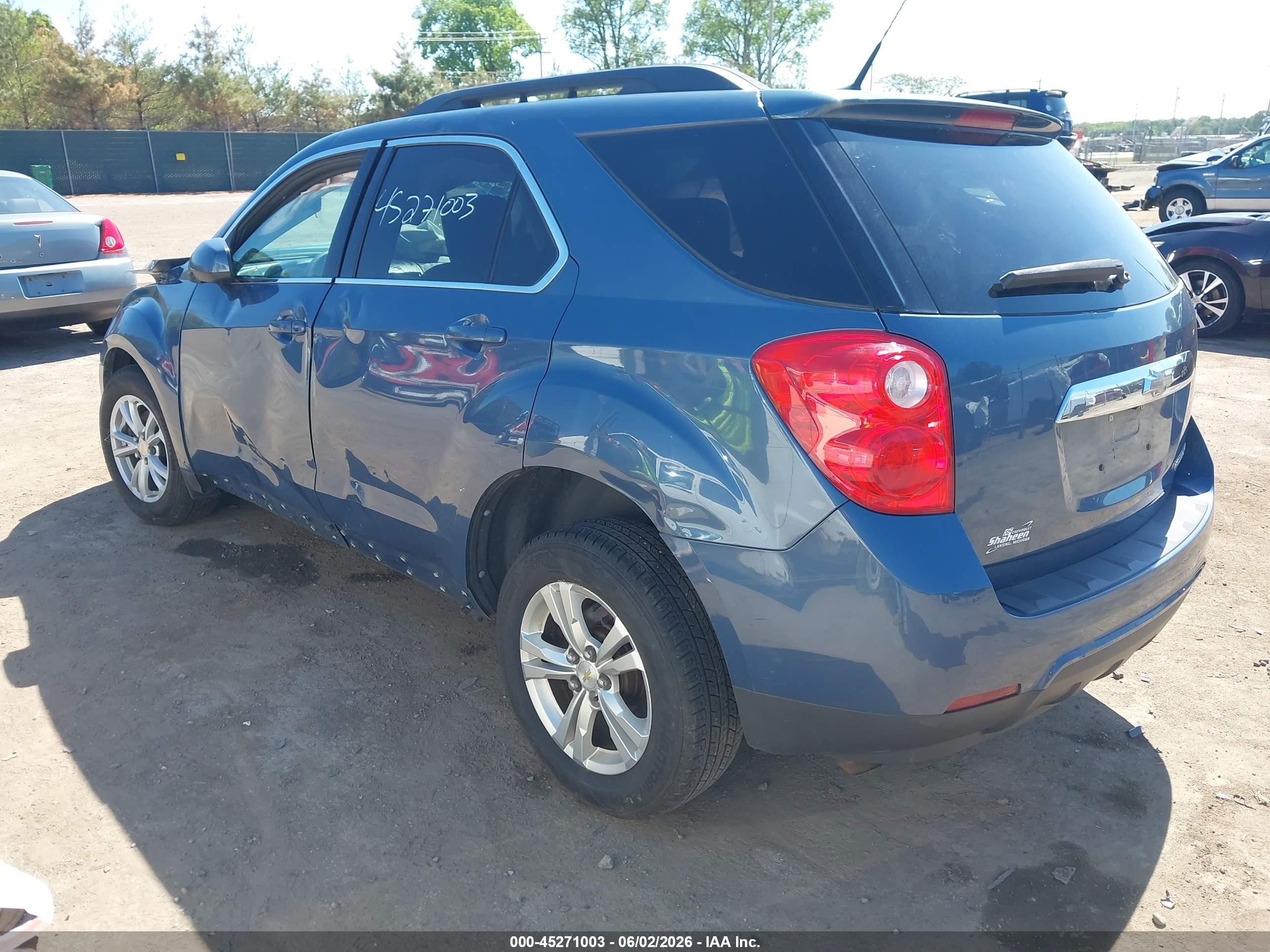 2011 Chevrolet Equinox 1lt Blue vin: 2CNALDEC4B6280341