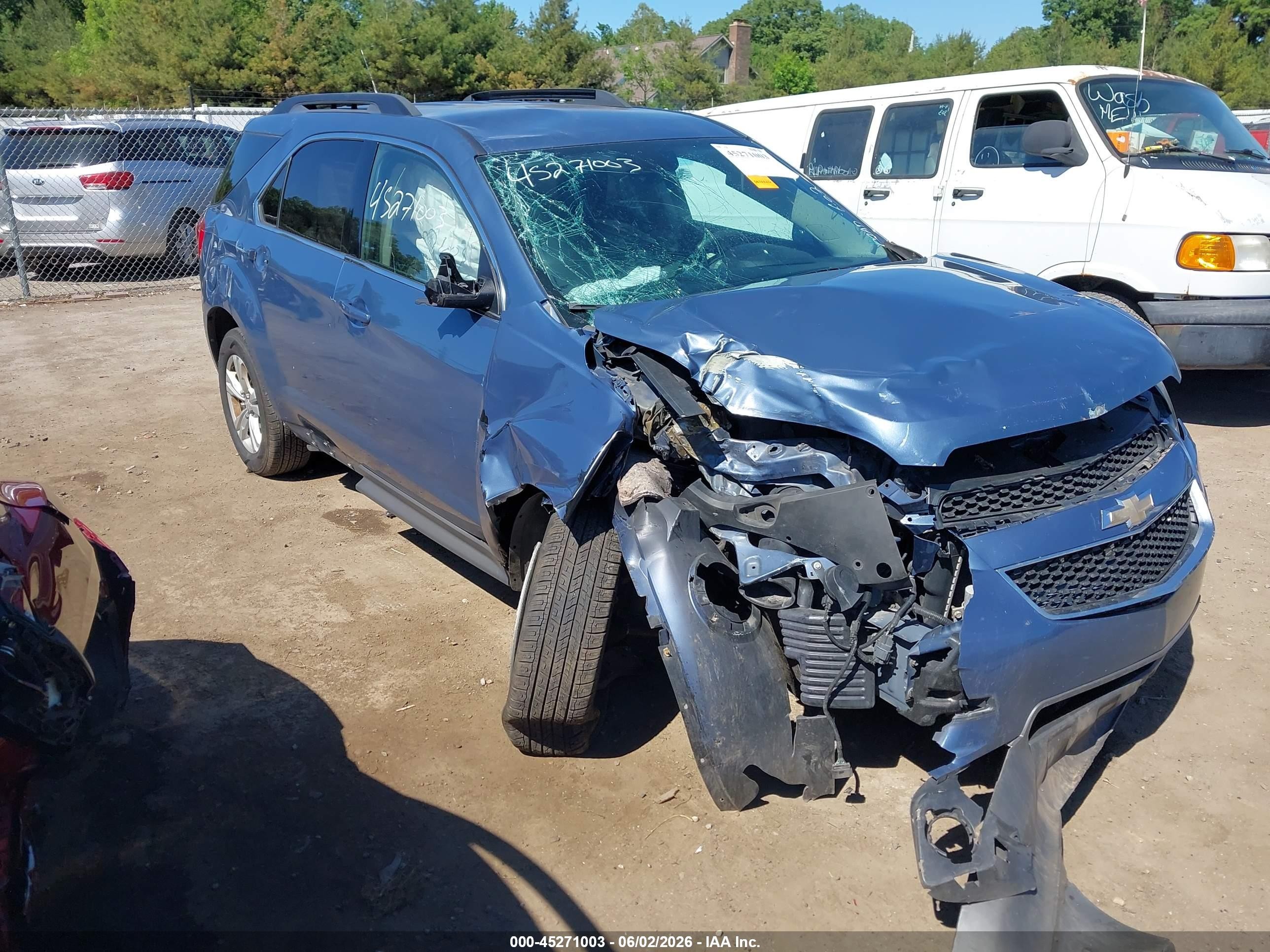 2011 Chevrolet Equinox 1lt Blue vin: 2CNALDEC4B6280341