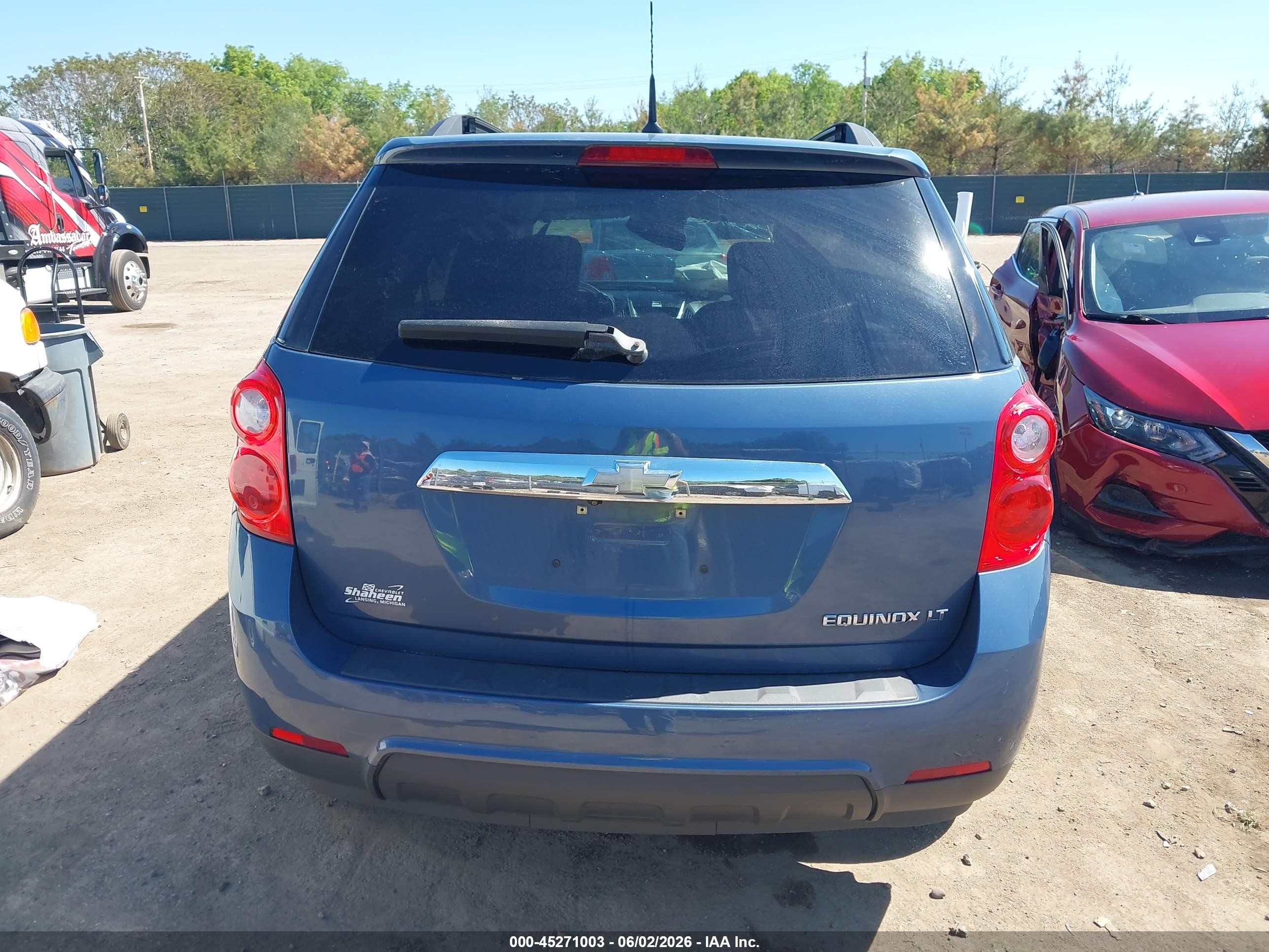 2011 Chevrolet Equinox 1lt Blue vin: 2CNALDEC4B6280341