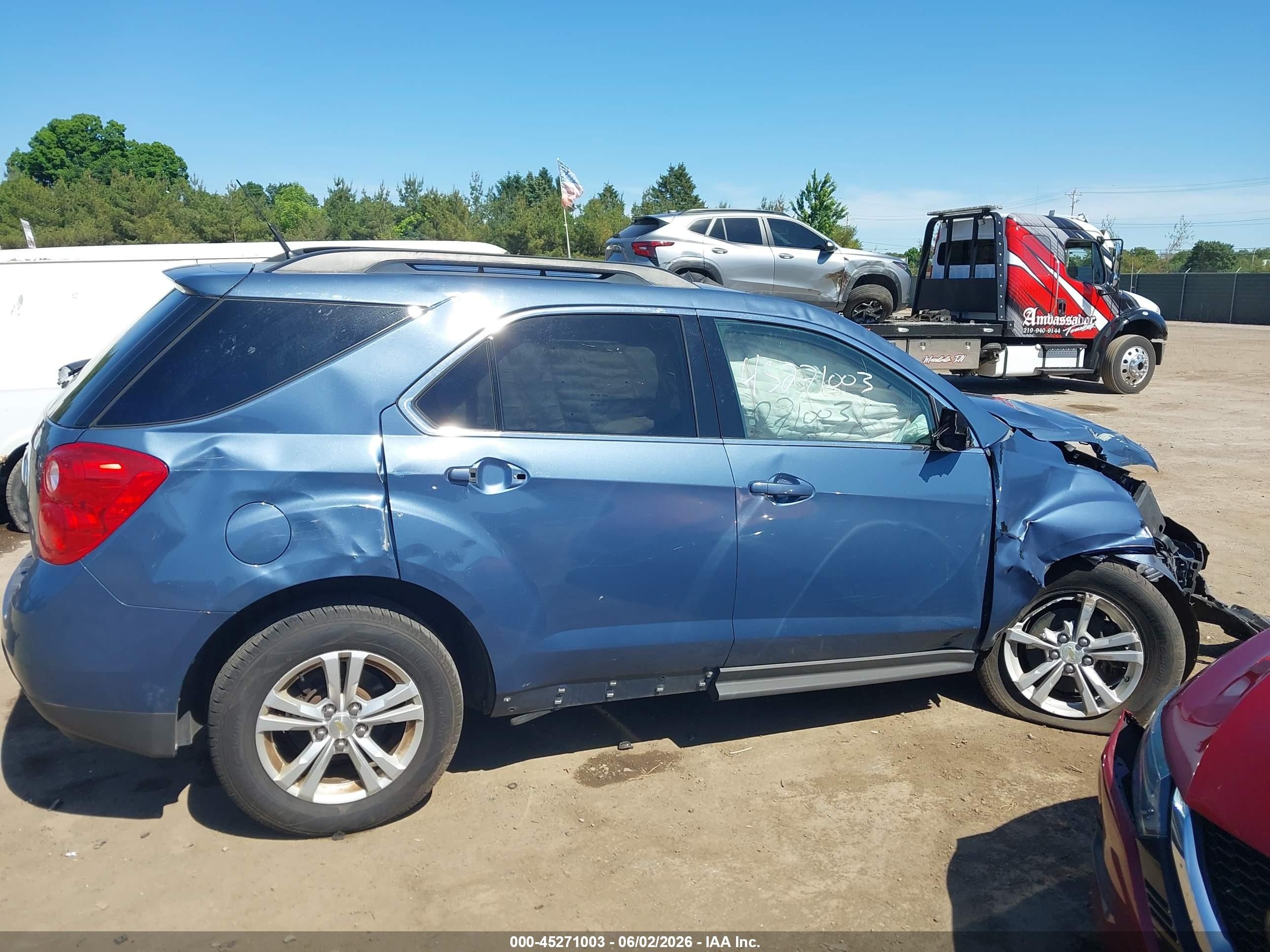 2011 Chevrolet Equinox 1lt Blue vin: 2CNALDEC4B6280341