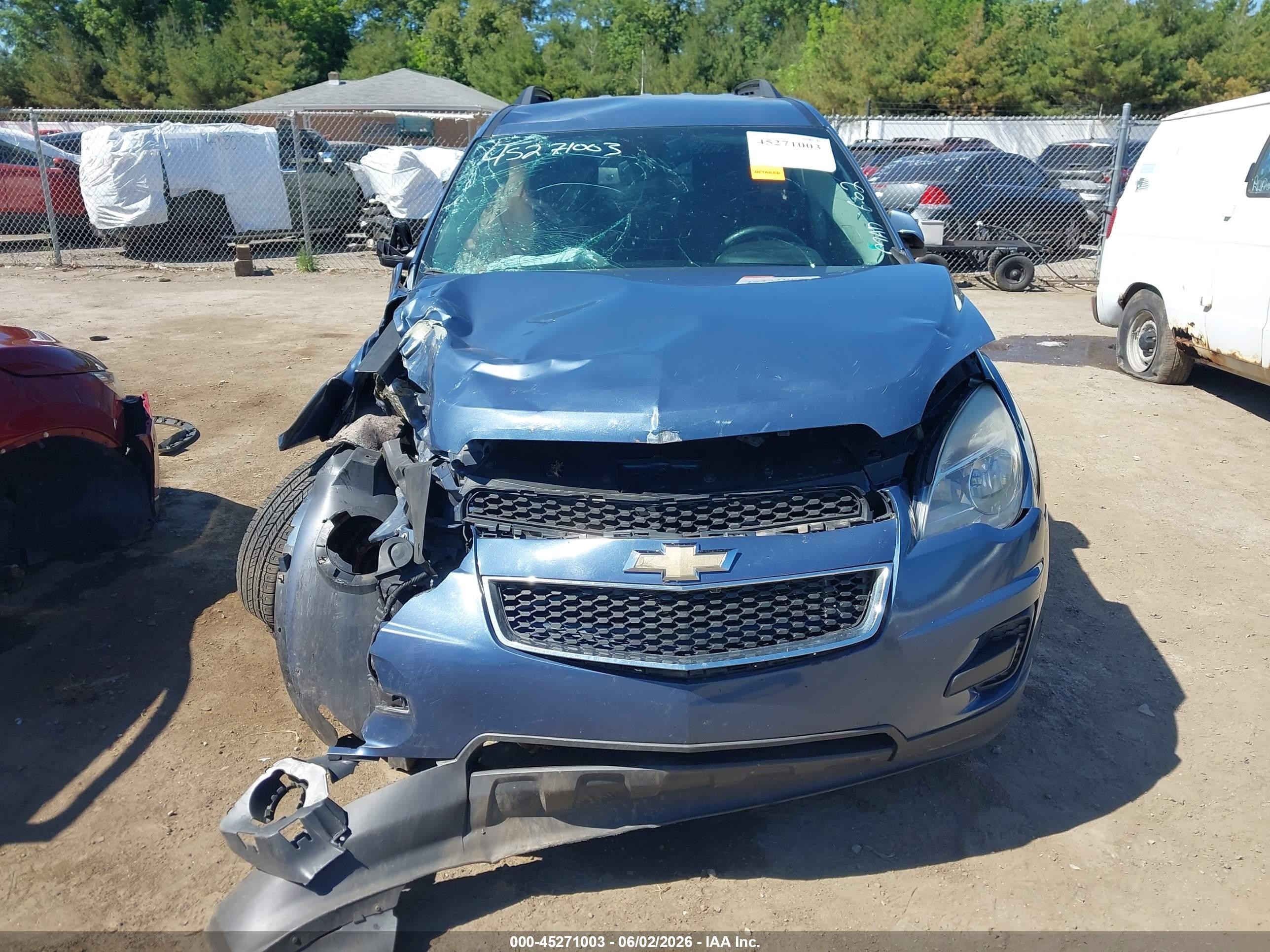 2011 Chevrolet Equinox 1lt Blue vin: 2CNALDEC4B6280341