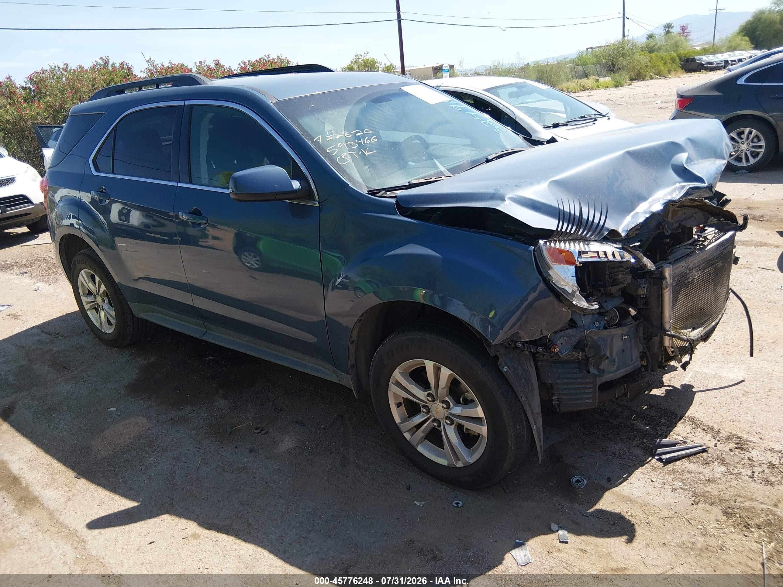 2011 Chevrolet Equinox Lt W/1lt Синий vin: 2CNALDEC4B6324967