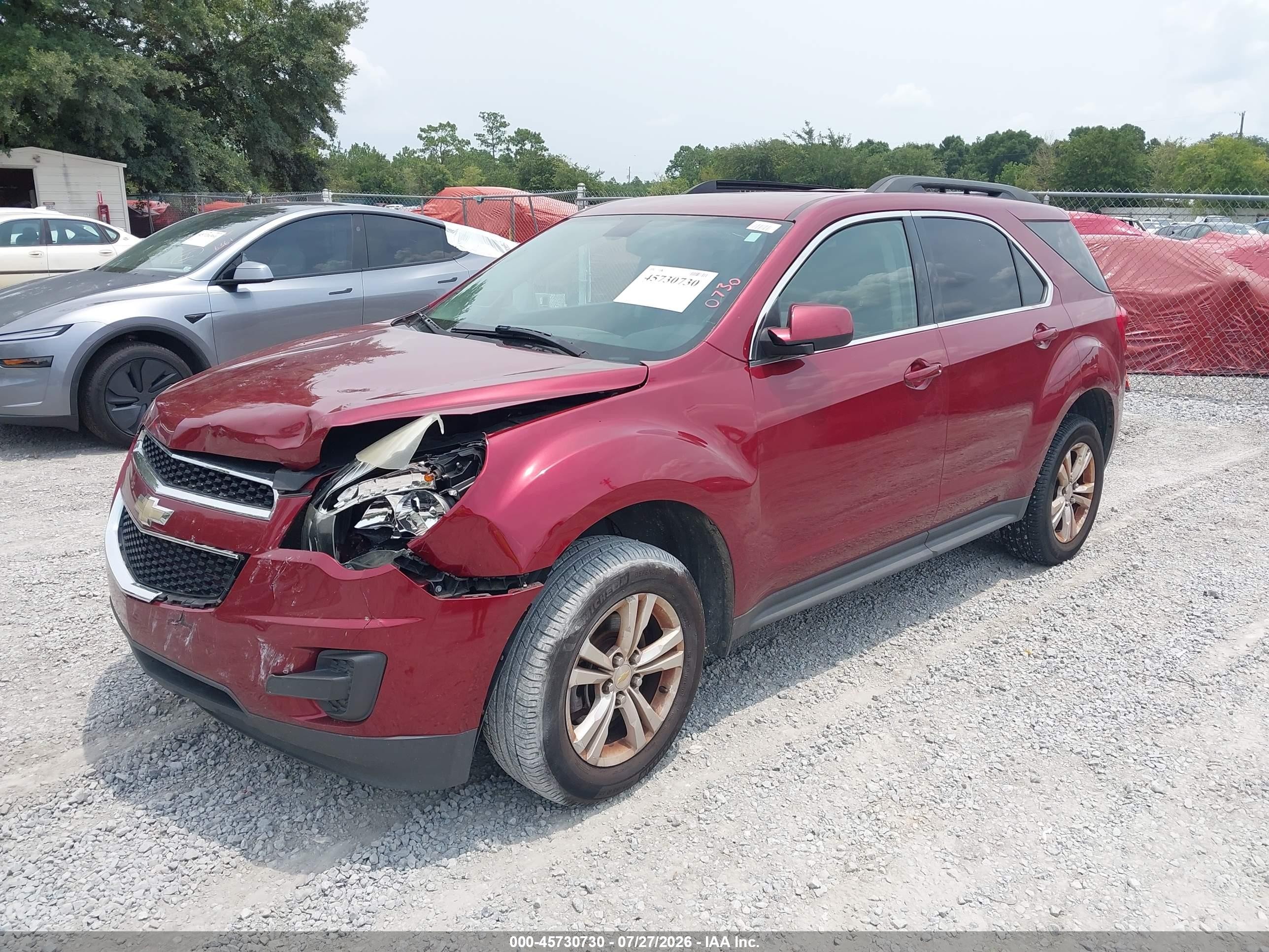 2011 Chevrolet Equinox Lt W/1lt Red vin: 2CNALDEC4B6383680