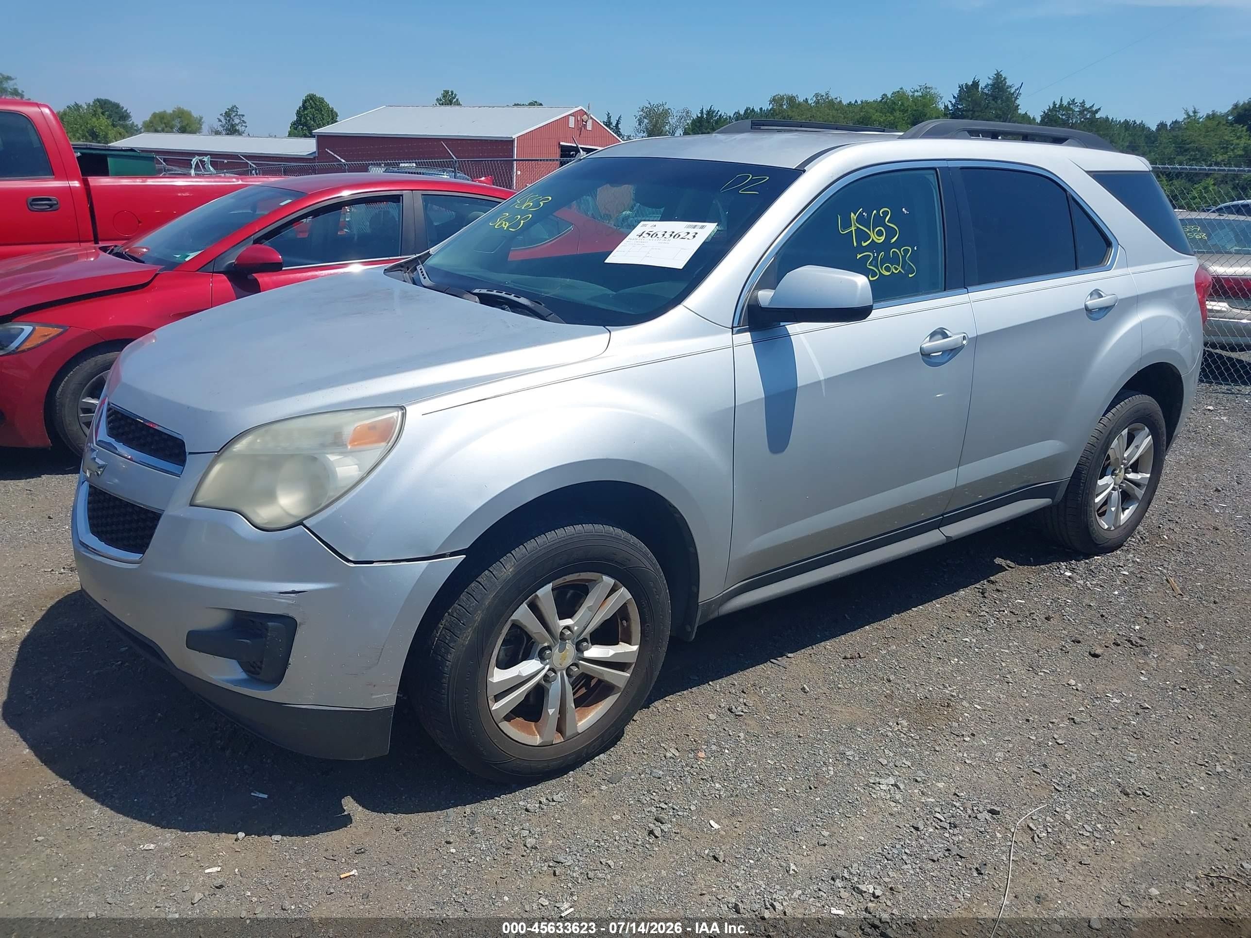 2011 Chevrolet Equinox Lt W/1lt Серебряный vin: 2CNALDEC4B6432196