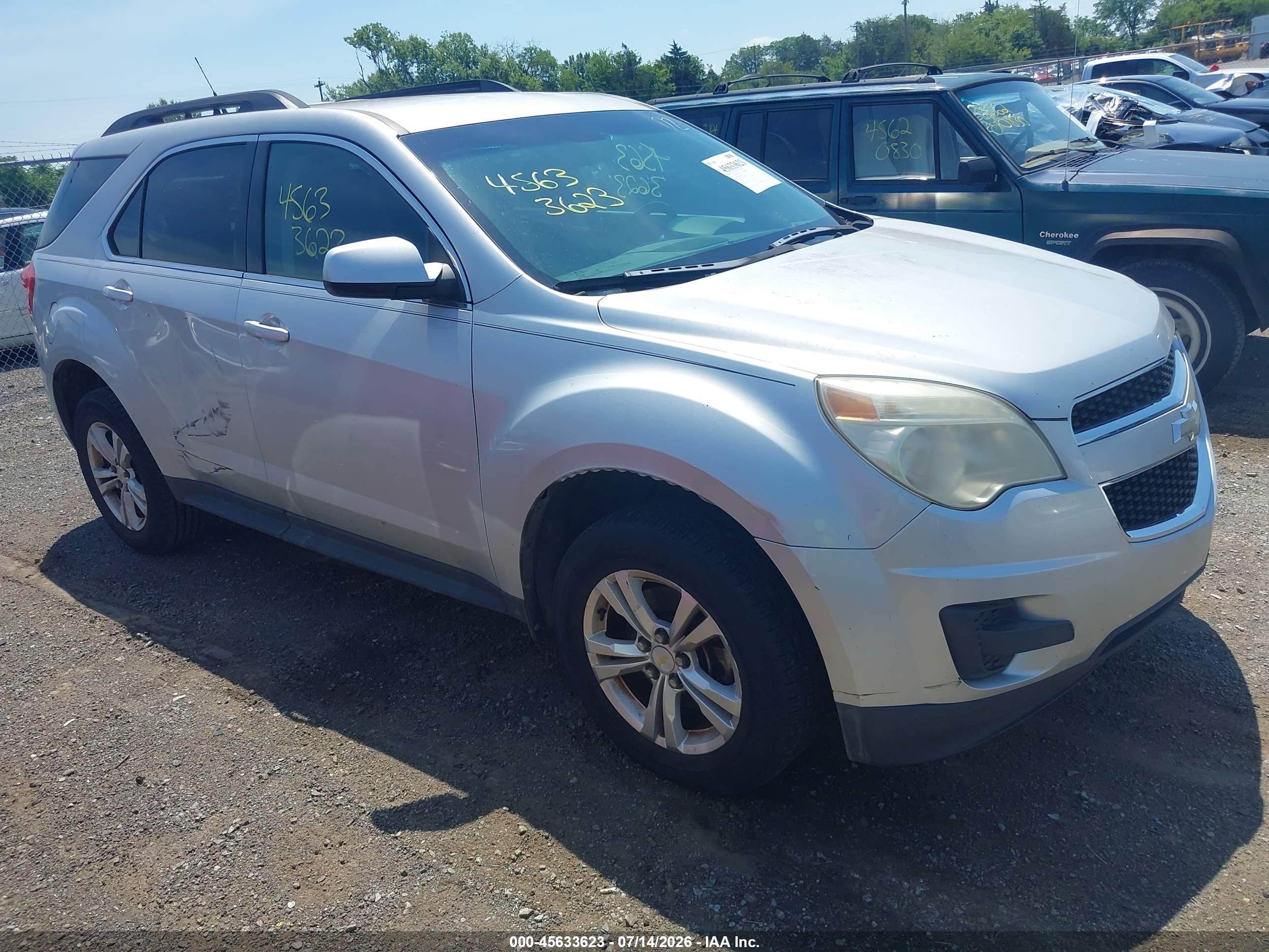 2011 Chevrolet Equinox Lt W/1lt Silver vin: 2CNALDEC4B6432196
