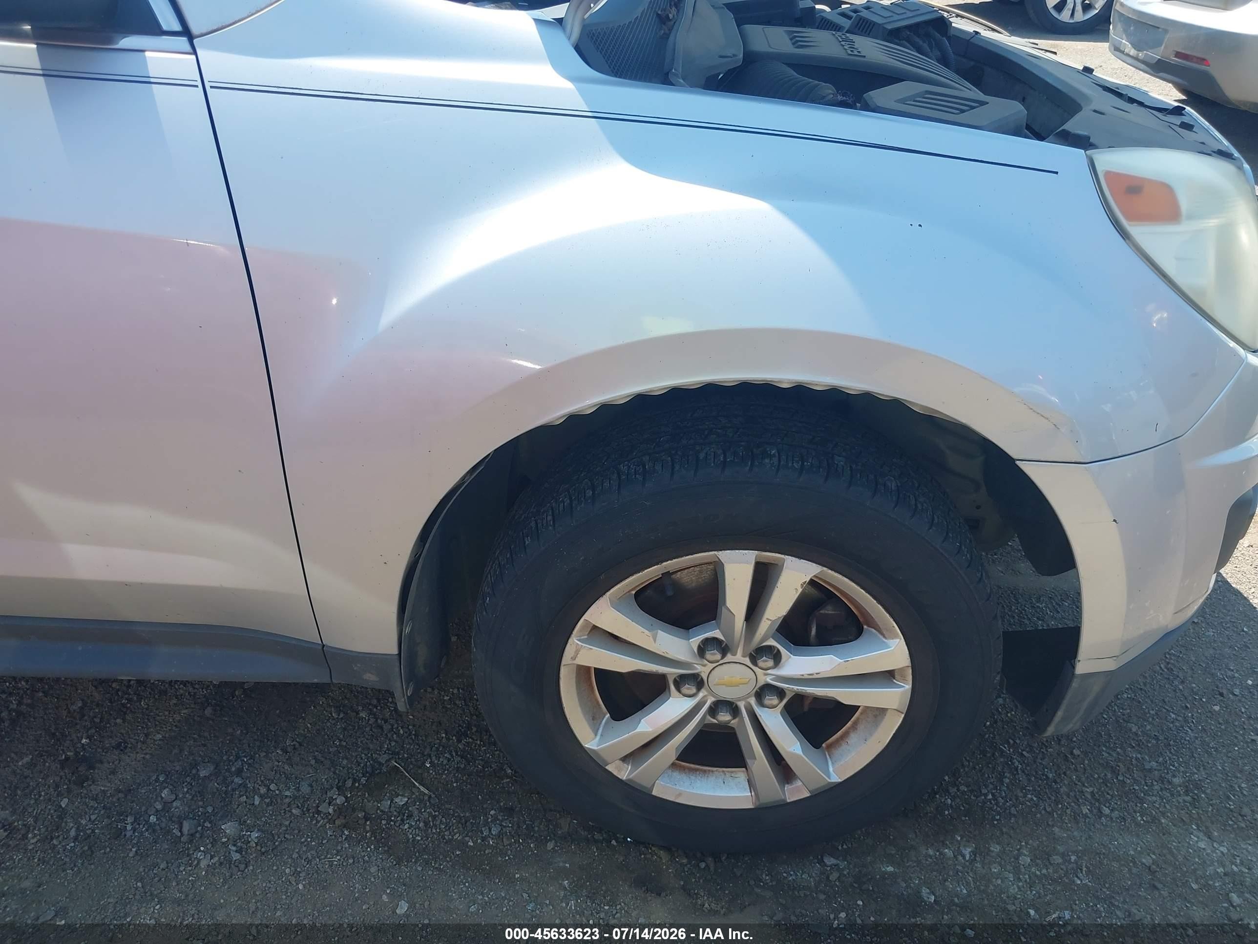 2011 Chevrolet Equinox Lt W/1lt Серебряный vin: 2CNALDEC4B6432196