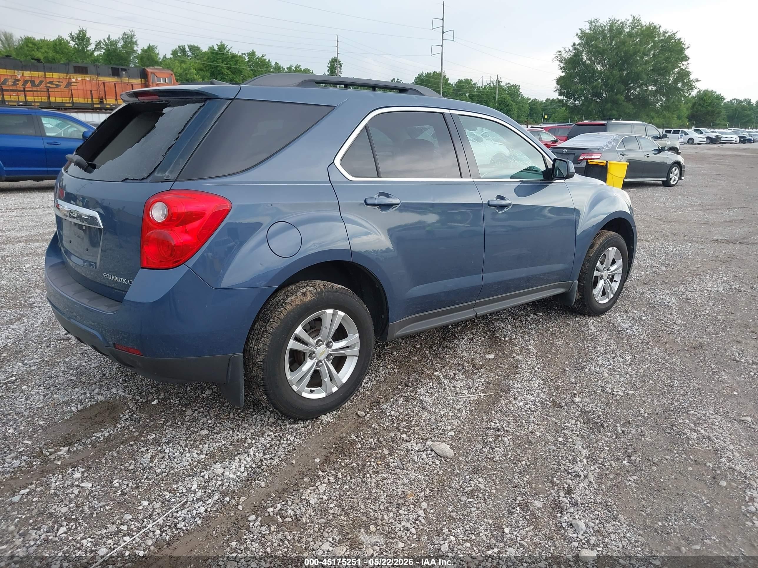 2011 Chevrolet Equinox 1lt Blue vin: 2CNALDEC4B6470852