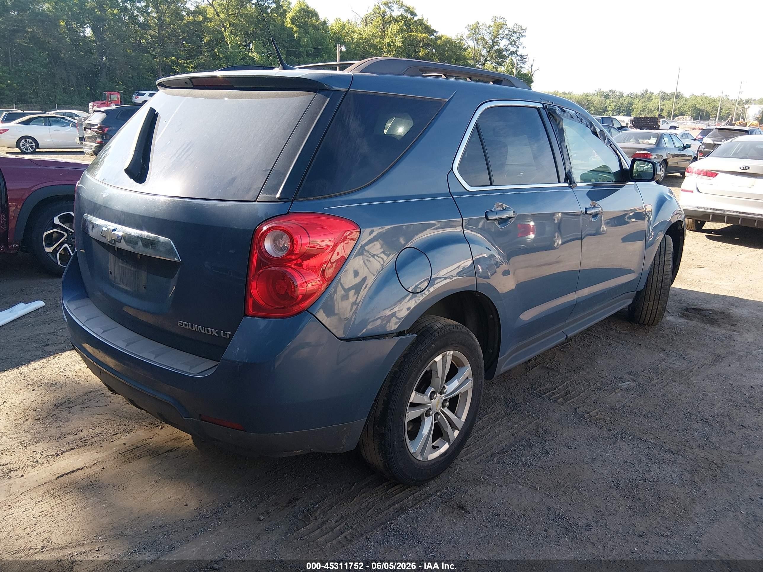 2011 Chevrolet Equinox 1lt Teal vin: 2CNALDEC5B6202599