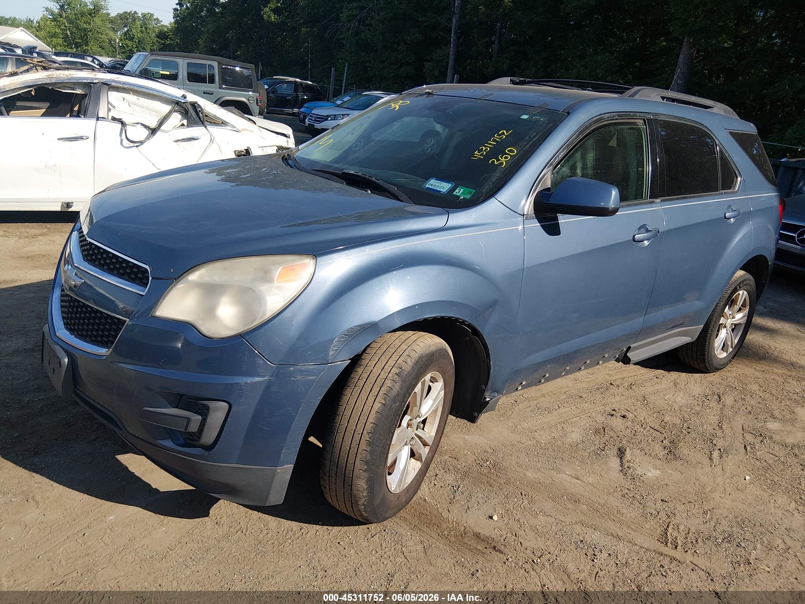 2011 Chevrolet Equinox 1lt Teal vin: 2CNALDEC5B6202599