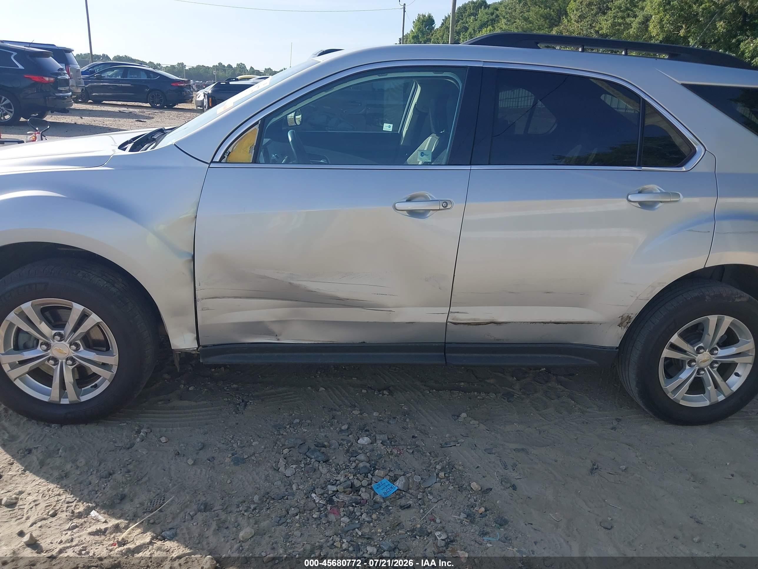 2011 Chevrolet Equinox Lt W/1lt Silver vin: 2CNALDEC5B6215031