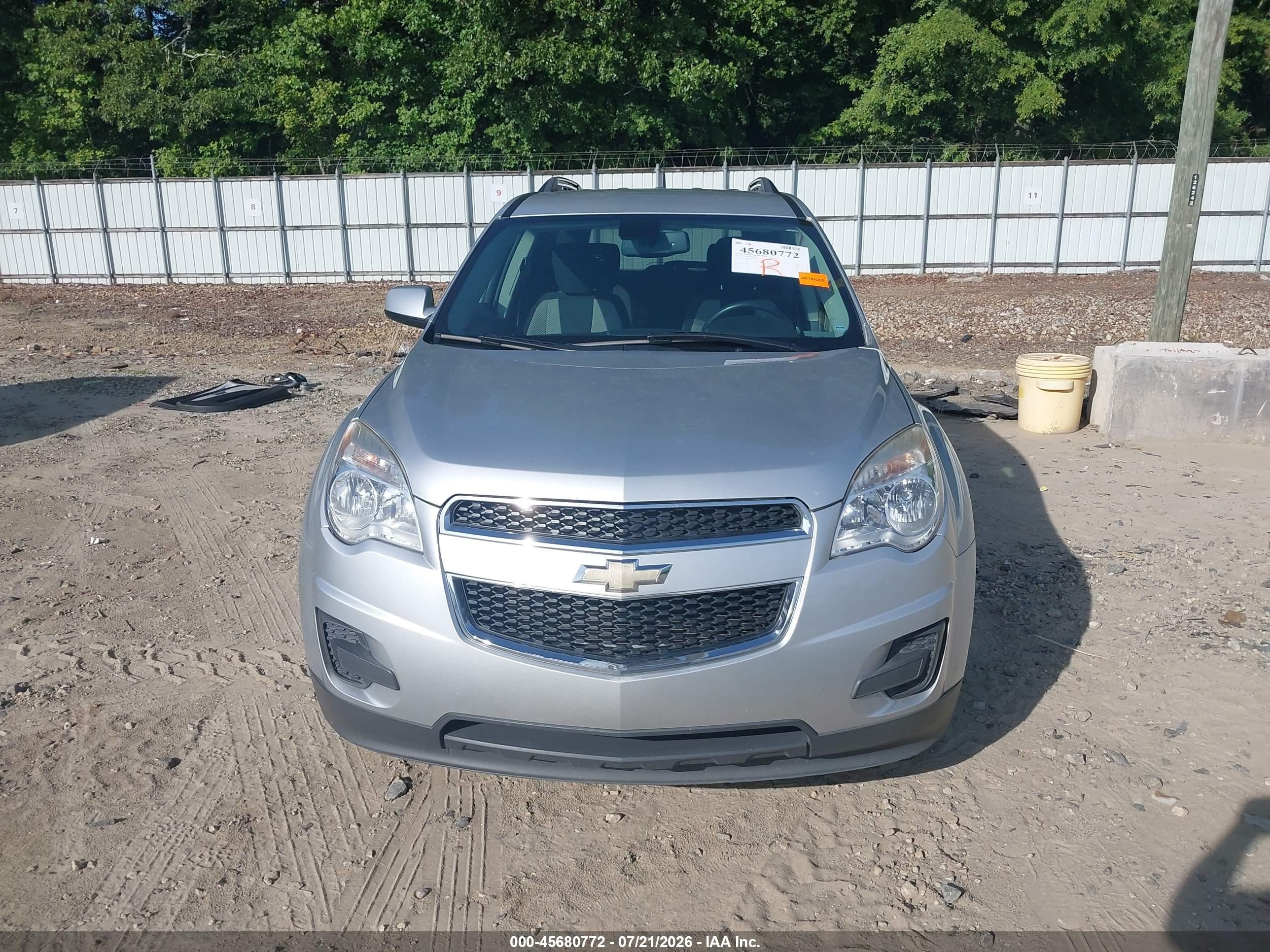 2011 Chevrolet Equinox Lt W/1lt Silver vin: 2CNALDEC5B6215031