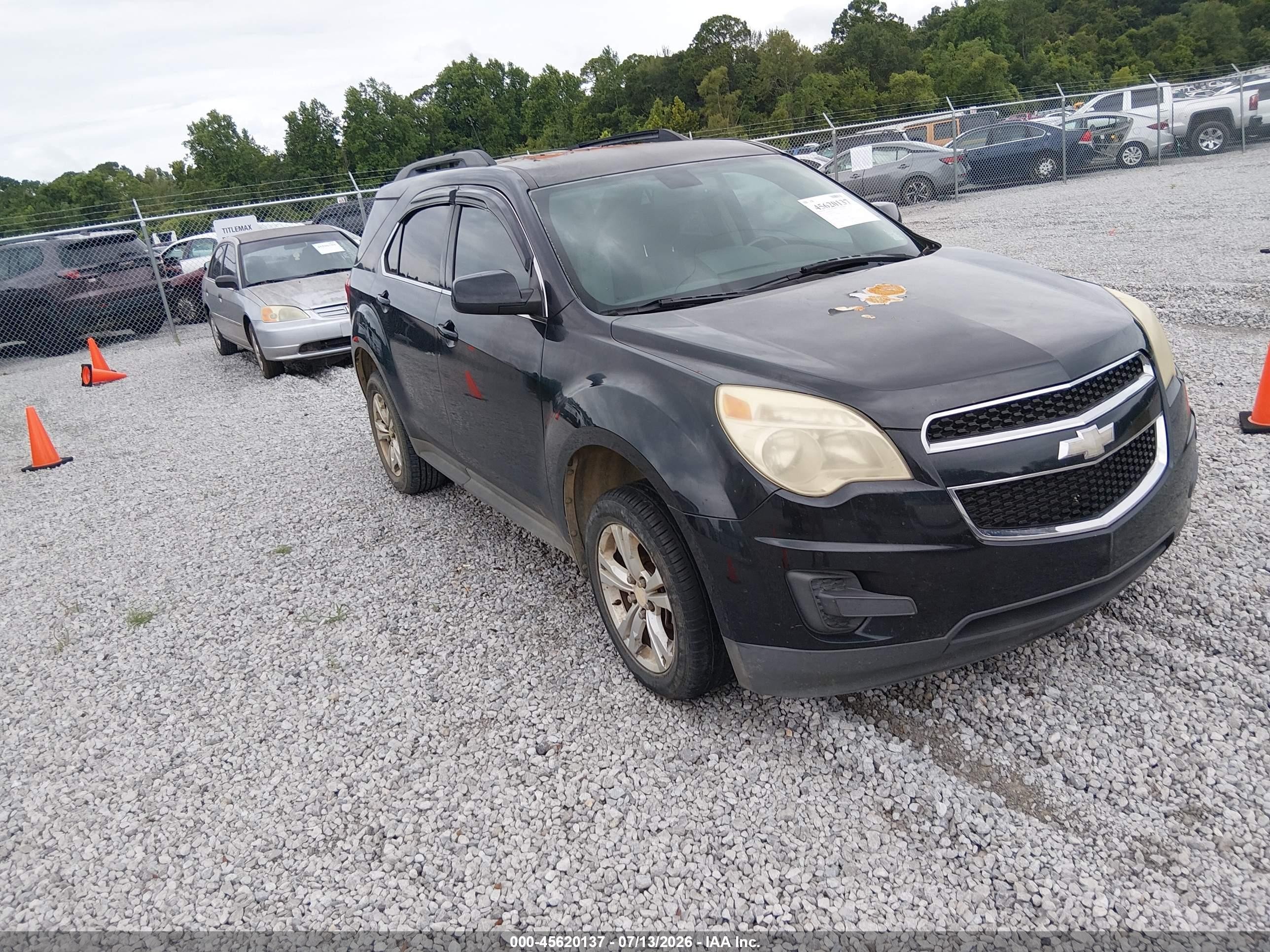 2011 Chevrolet Equinox Lt W/1lt Black vin: 2CNALDEC5B6414080