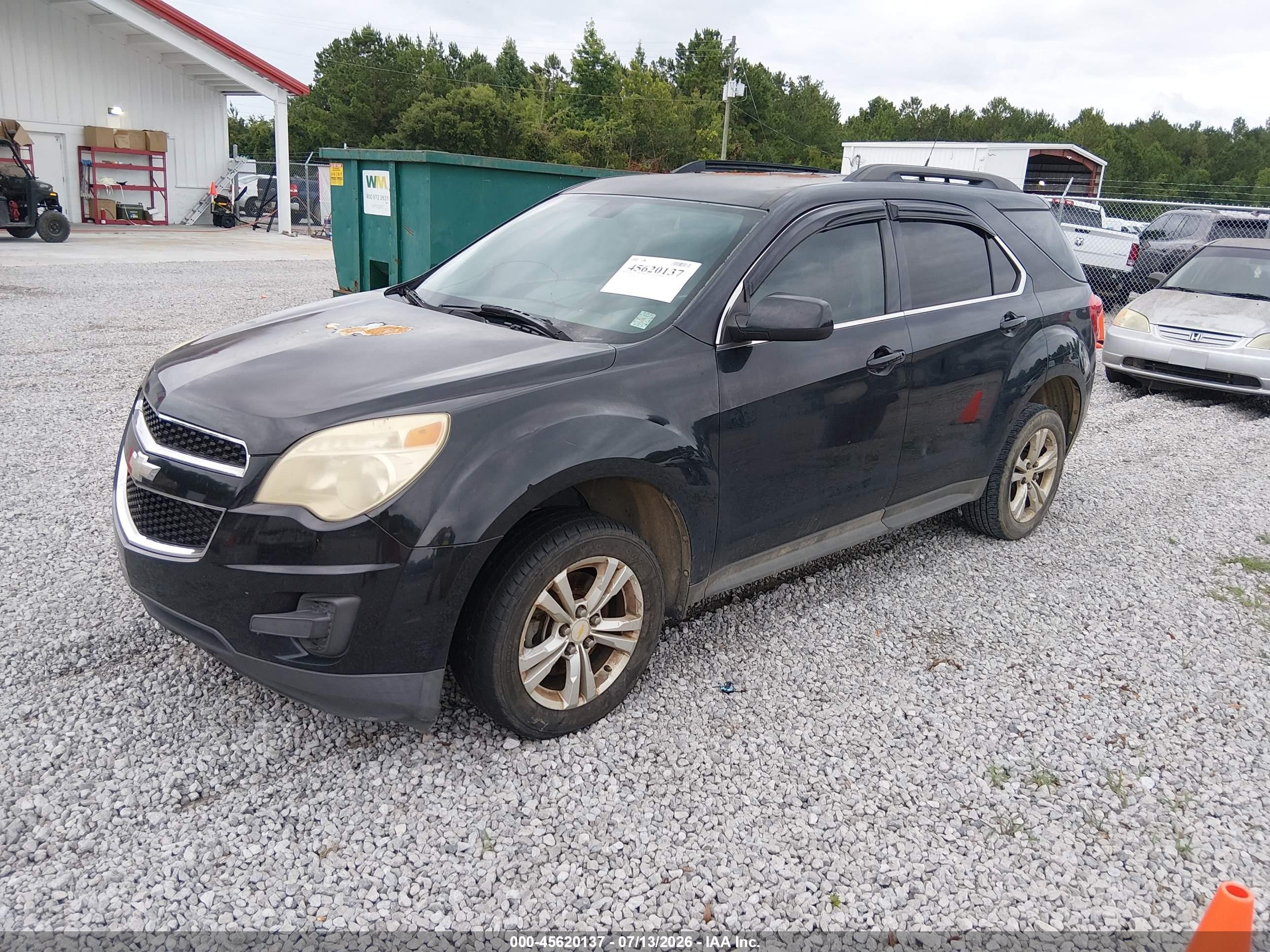 2011 Chevrolet Equinox Lt W/1lt Black vin: 2CNALDEC5B6414080