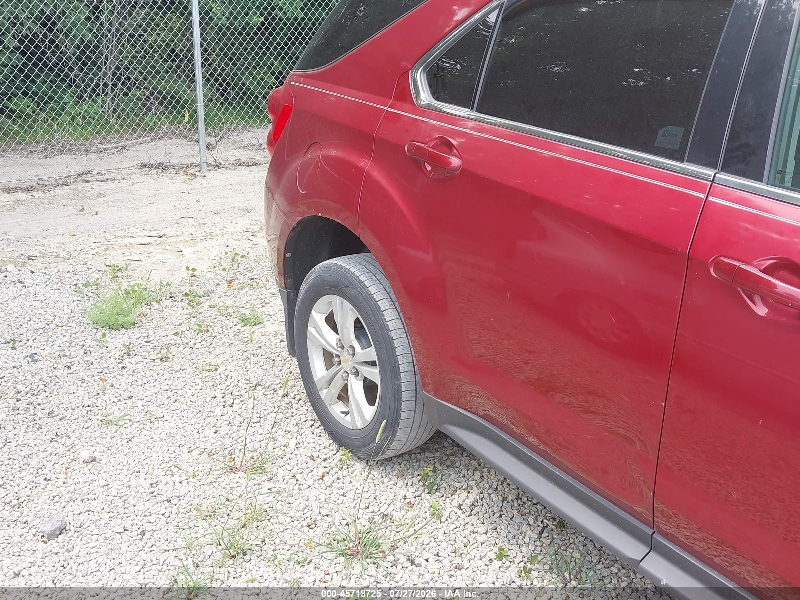 2011 Chevrolet Equinox Lt W/1lt Red vin: 2CNALDEC5B6414824